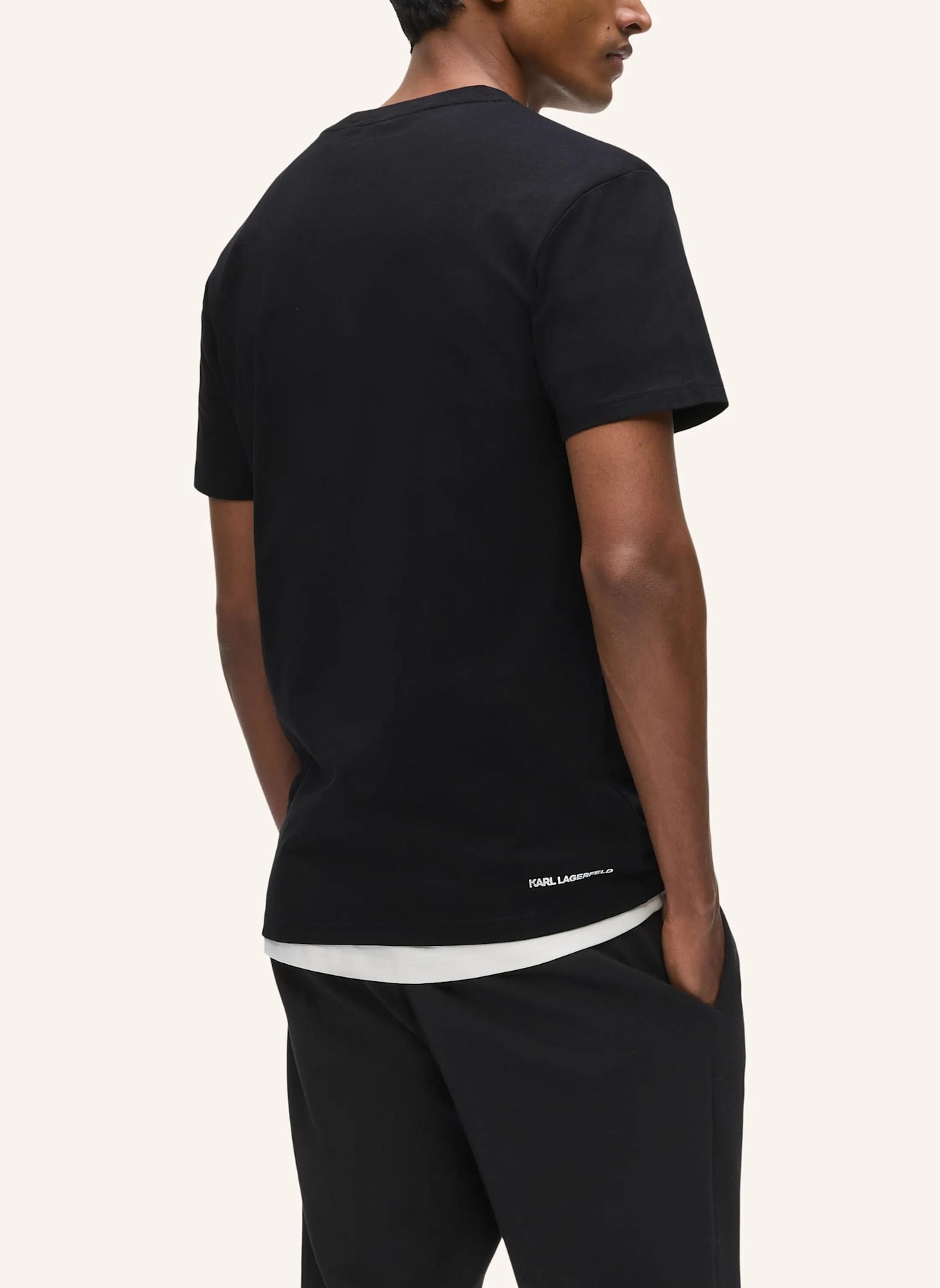 KARL LAGERFELD T-shirt: SCHWARZ