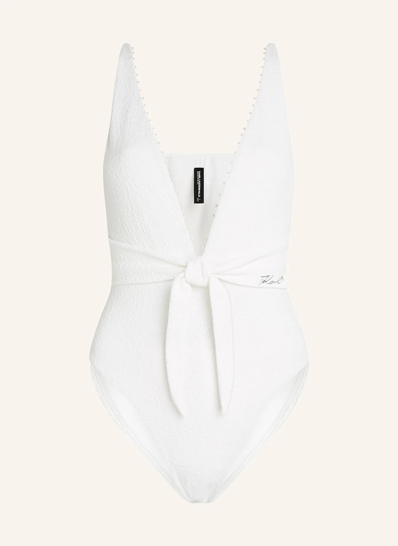 KARL LAGERFELD Badeanzug: BEIGE
