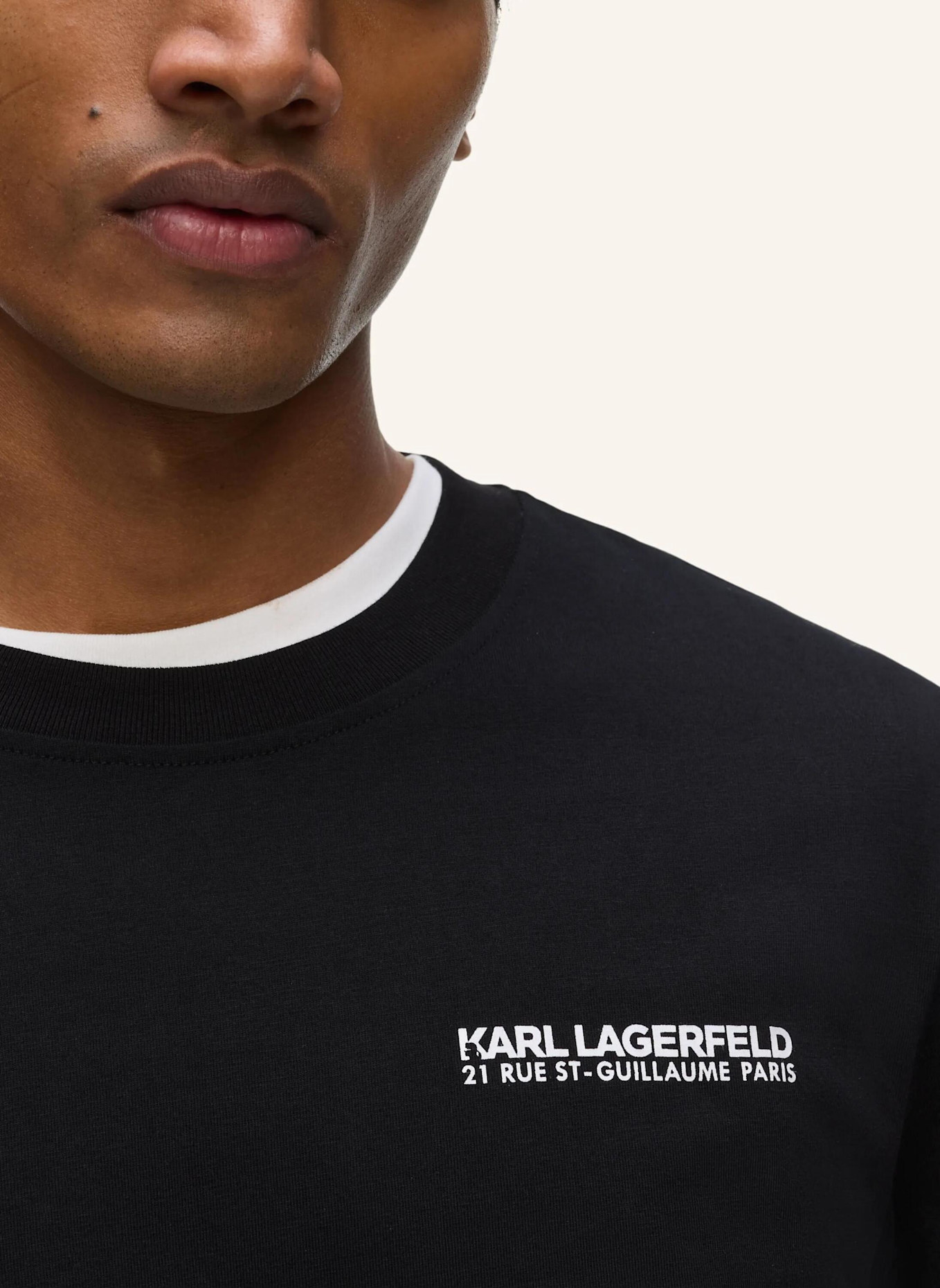 KARL LAGERFELD T-shirt: SCHWARZ