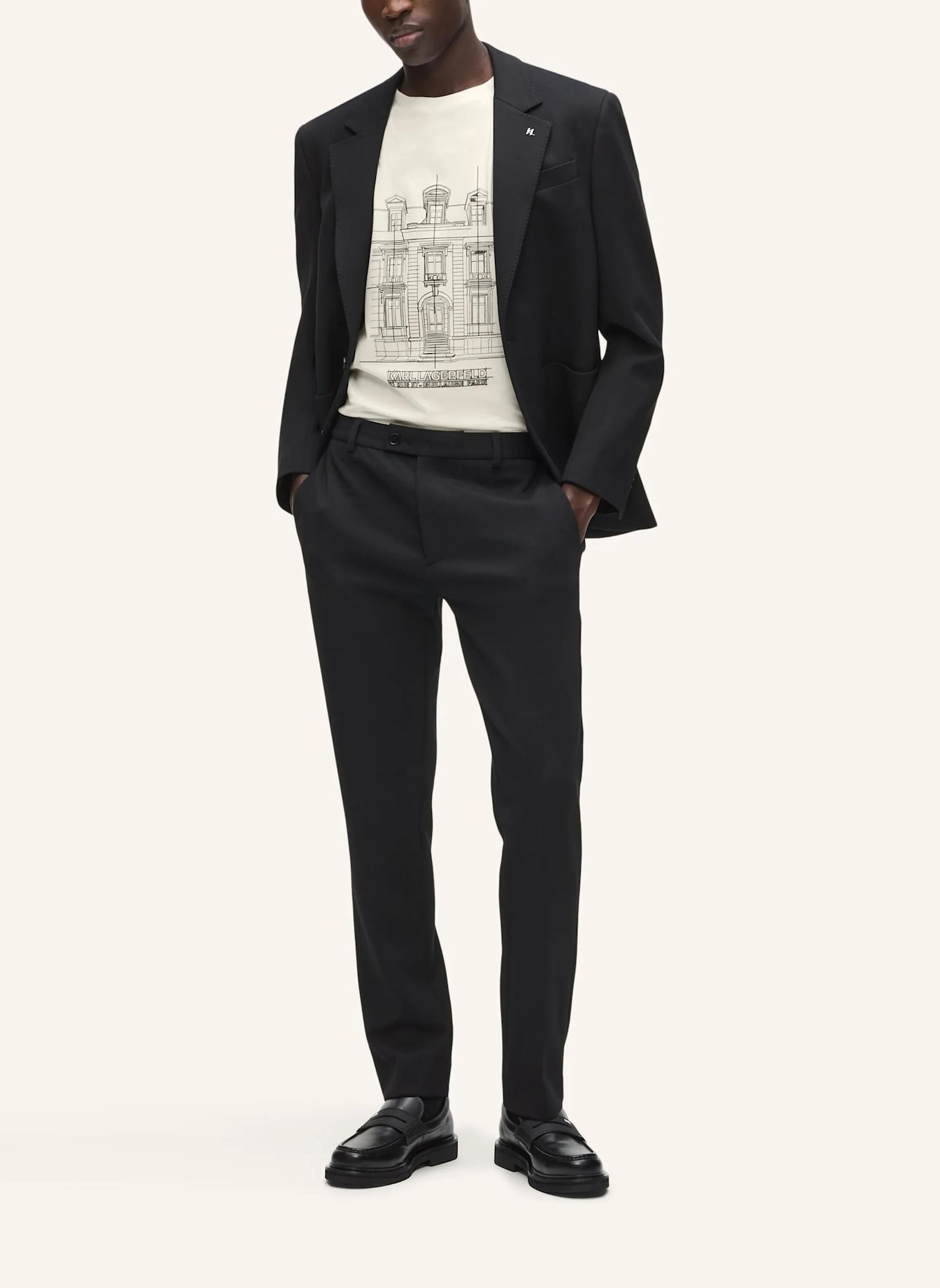 KARL LAGERFELD T-shirt: BEIGE