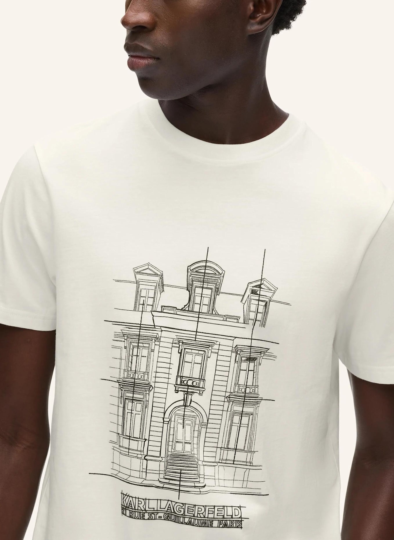 KARL LAGERFELD T-shirt: BEIGE