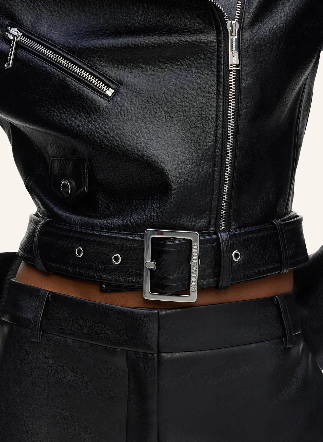 KARL LAGERFELD Bomberjacke: SCHWARZ