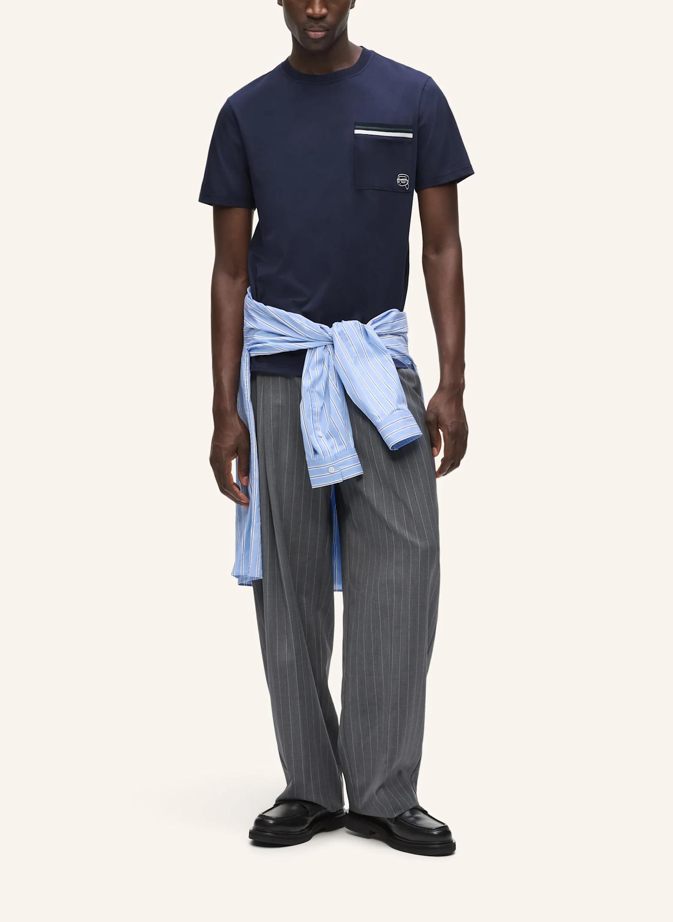 KARL LAGERFELD T-shirt: DUNKELBLAU