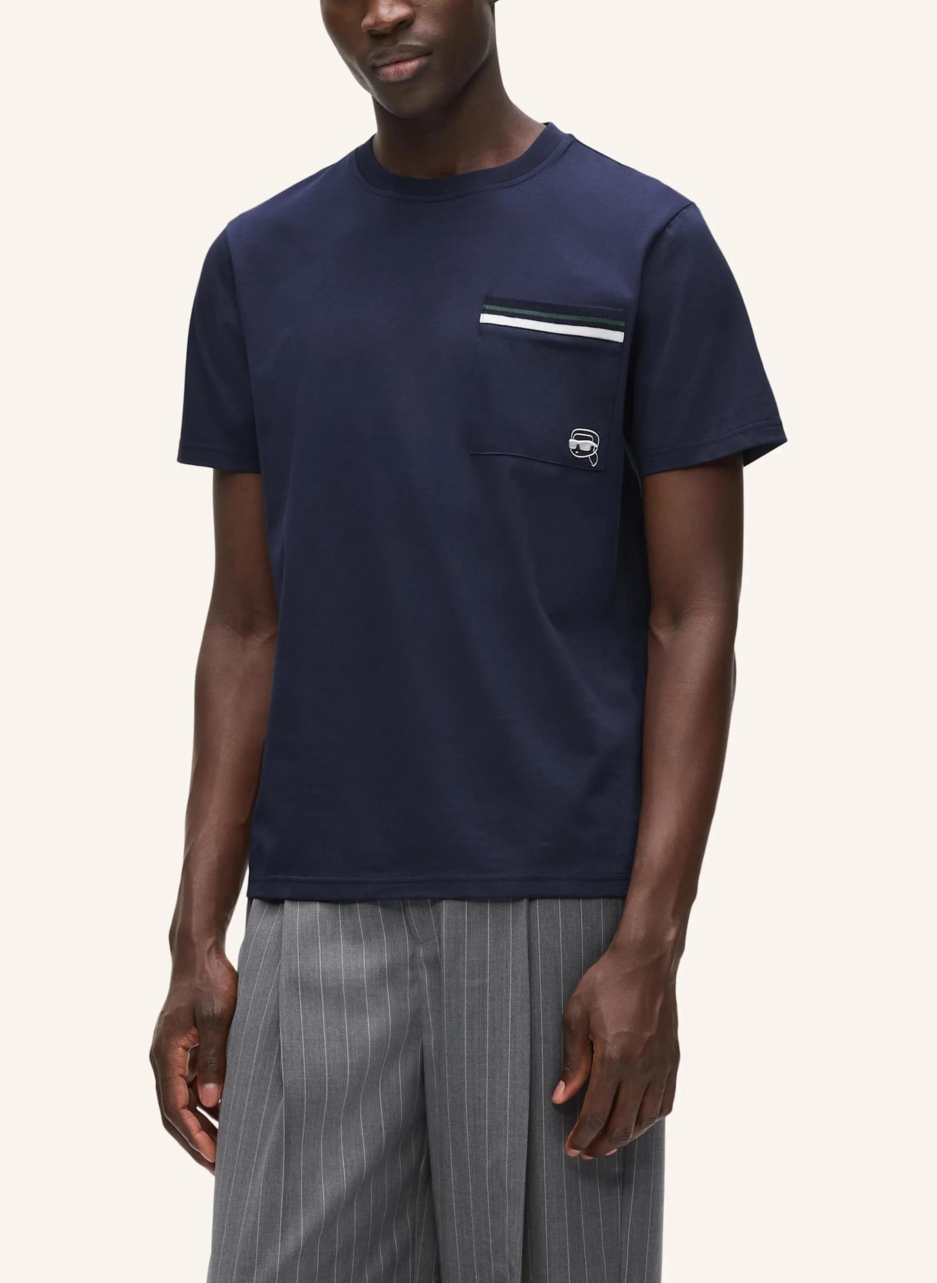 KARL LAGERFELD T-shirt: DUNKELBLAU