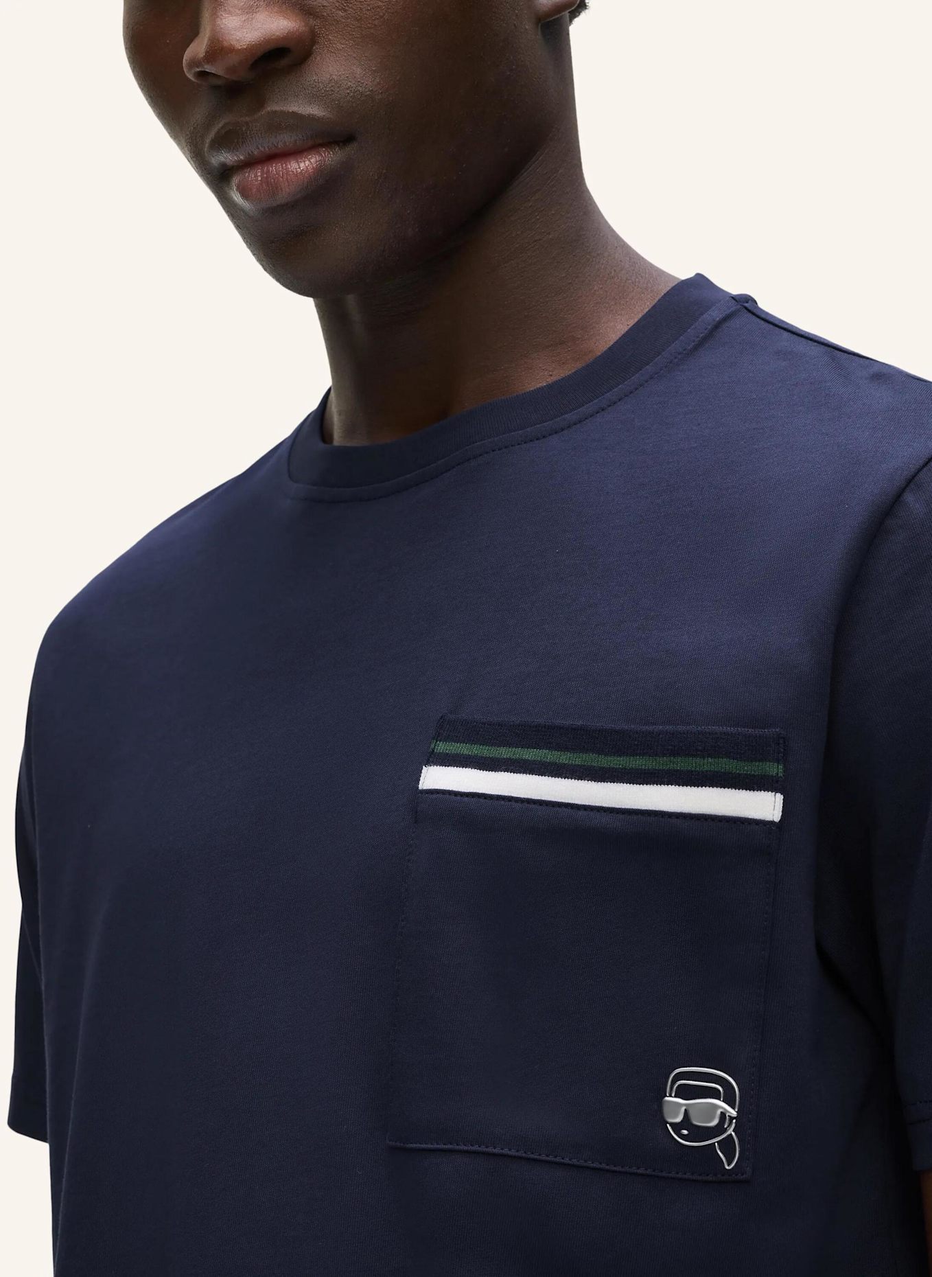 KARL LAGERFELD T-shirt: DUNKELBLAU