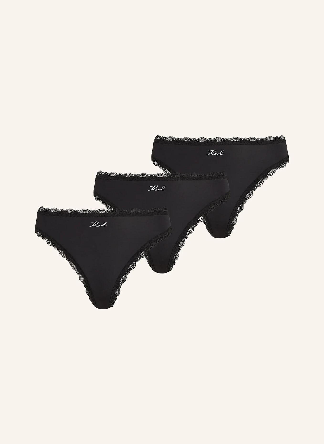 KARL LAGERFELD Unterwäsche-Multipack: SCHWARZ