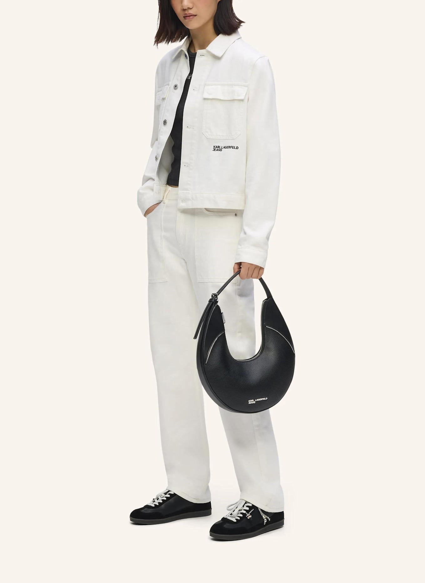 KARL LAGERFELD JEANS Jacke: WEISS