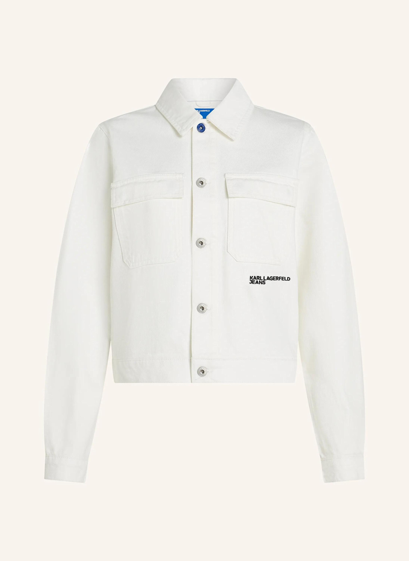 KARL LAGERFELD JEANS Jacke: WEISS