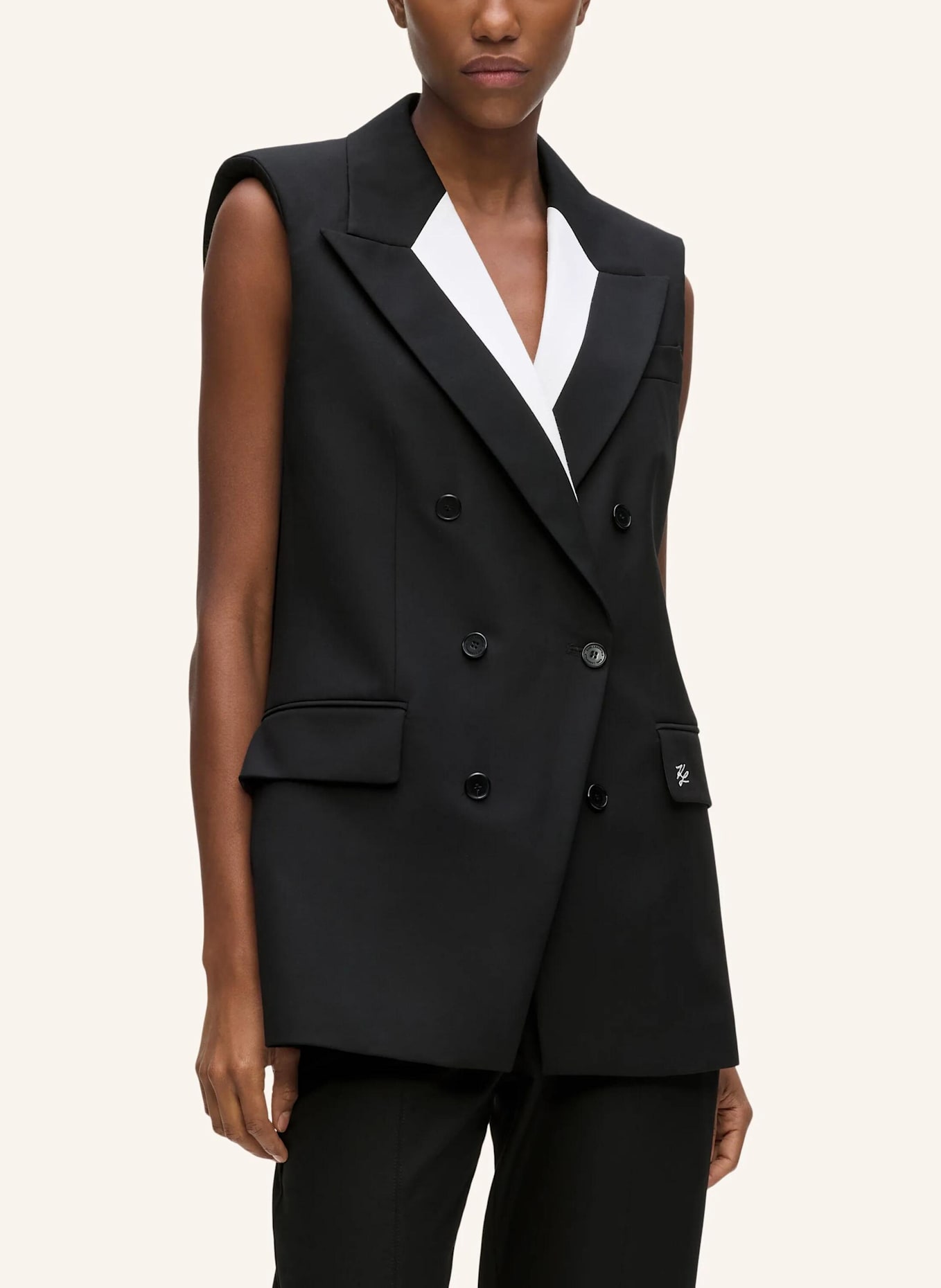 KARL LAGERFELD Blazer: SCHWARZ