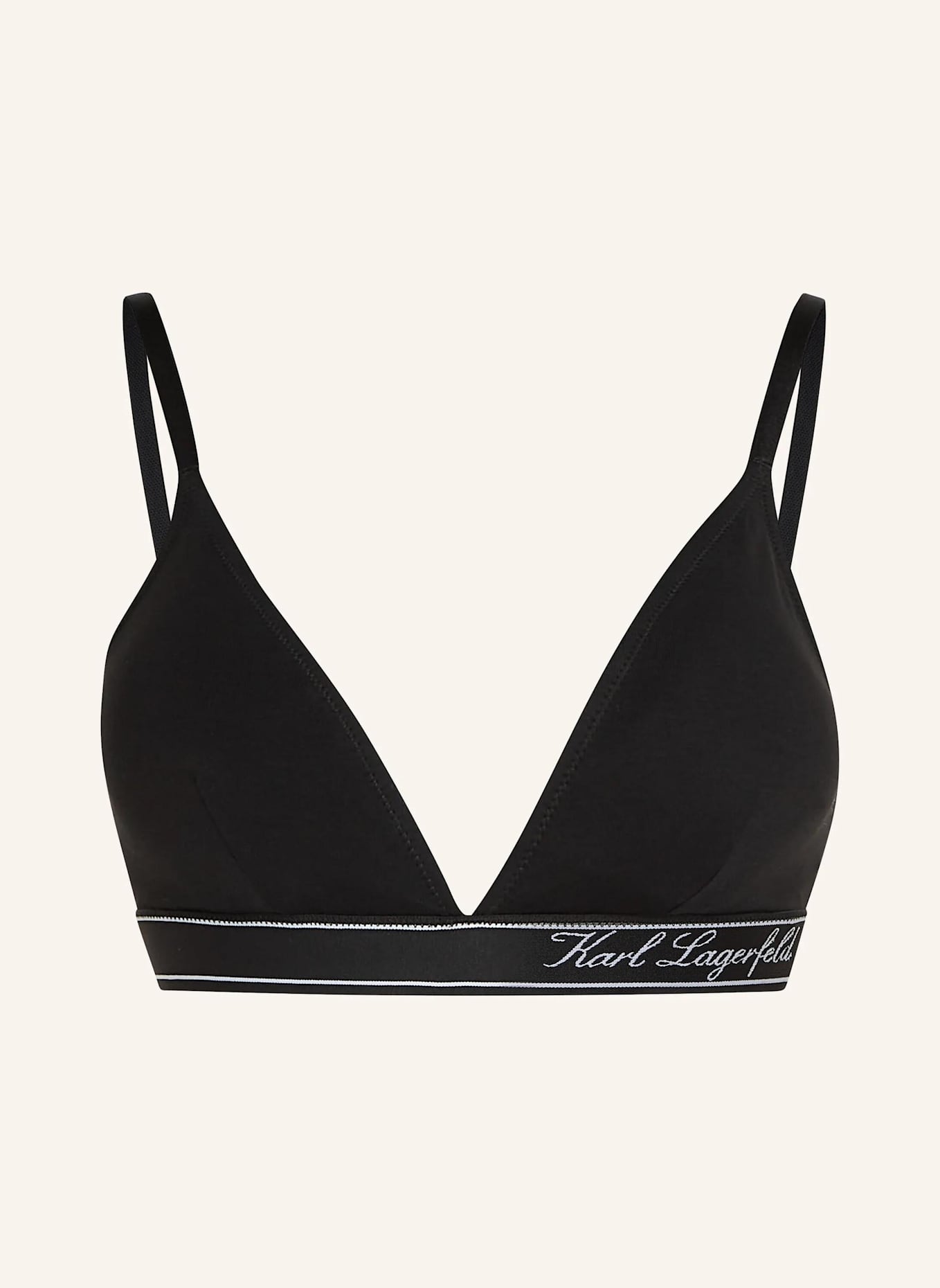 KARL LAGERFELD Top: SCHWARZ