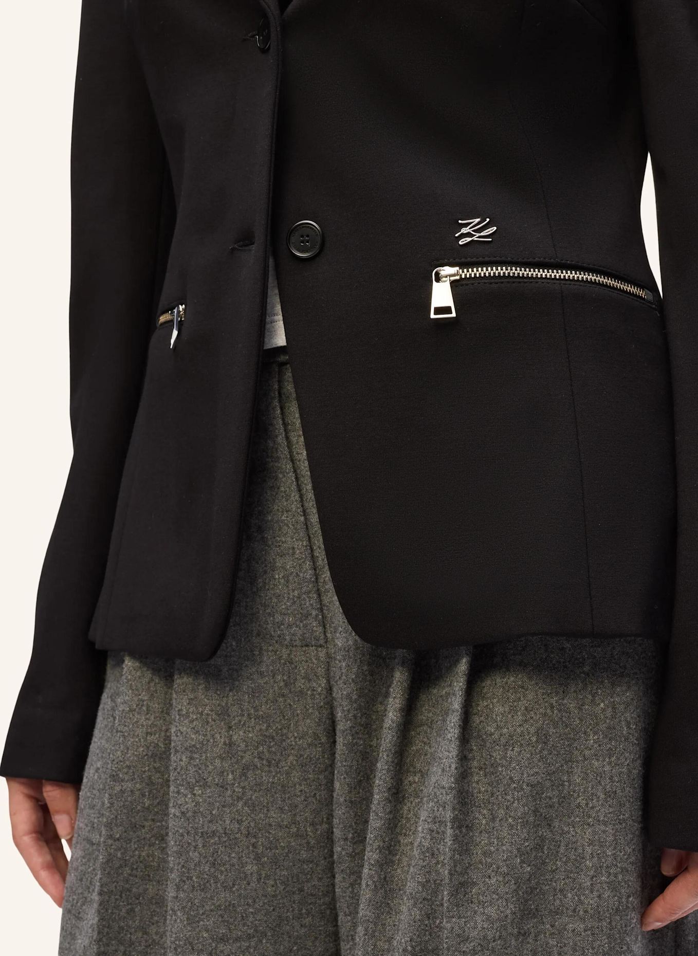 KARL LAGERFELD Blazer: SCHWARZ