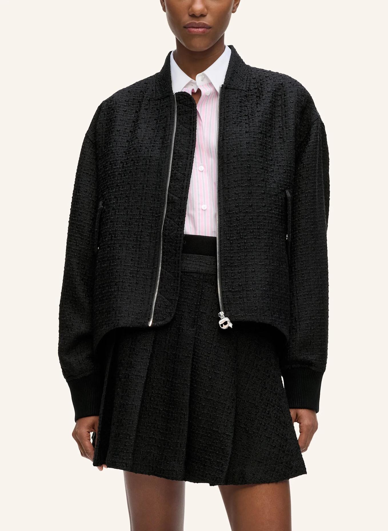 KARL LAGERFELD Jacke: SCHWARZ