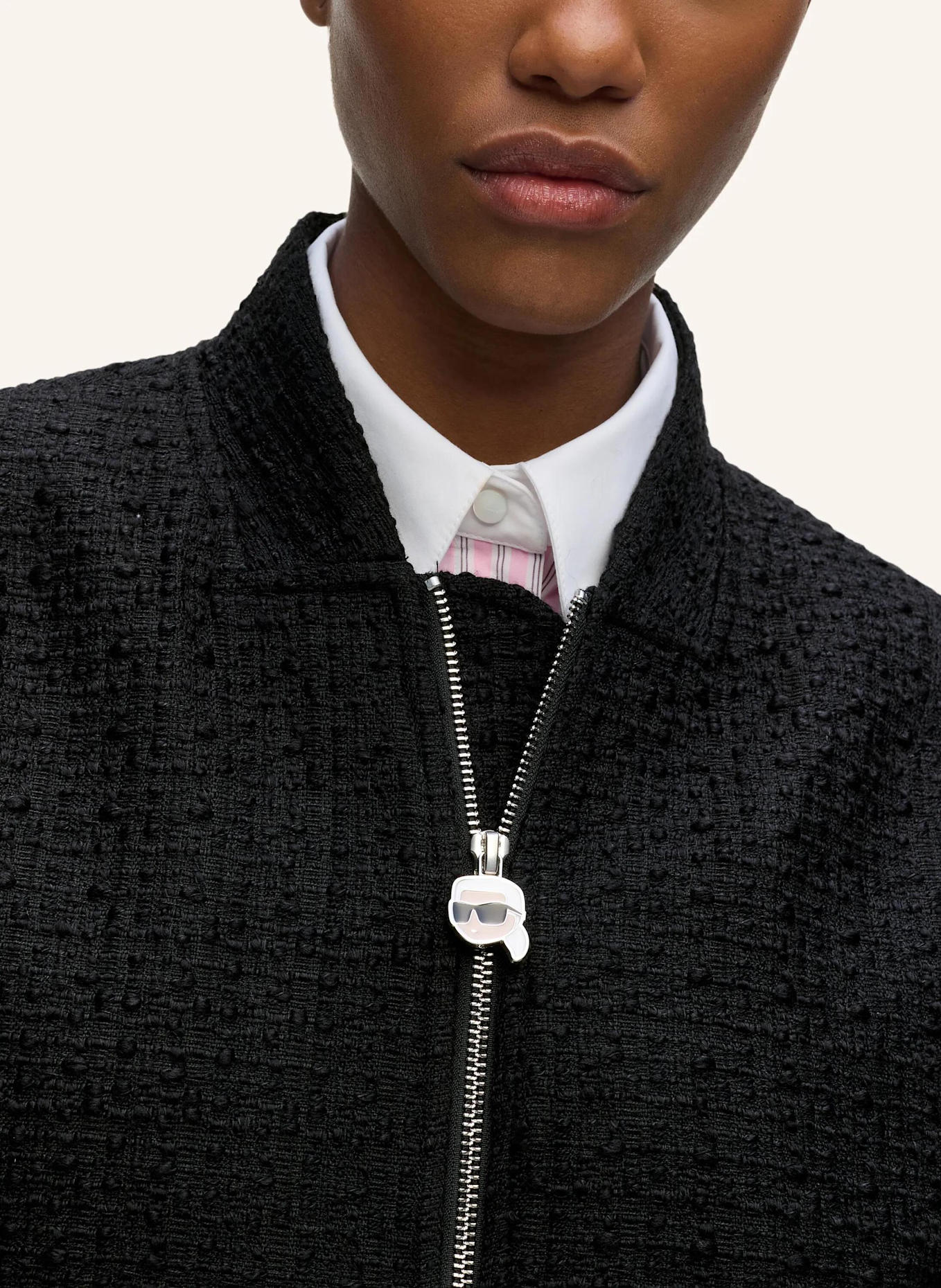 KARL LAGERFELD Jacke: SCHWARZ