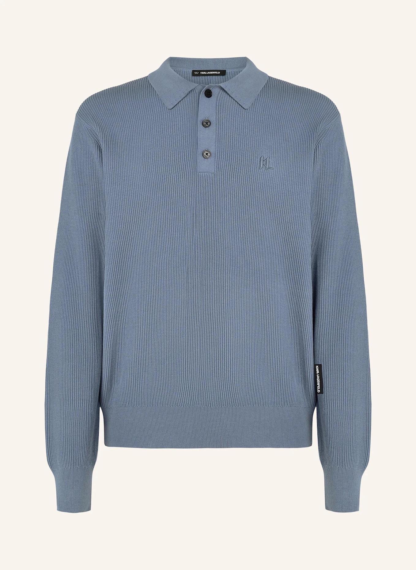 KARL LAGERFELD Poloshirt: BLAU