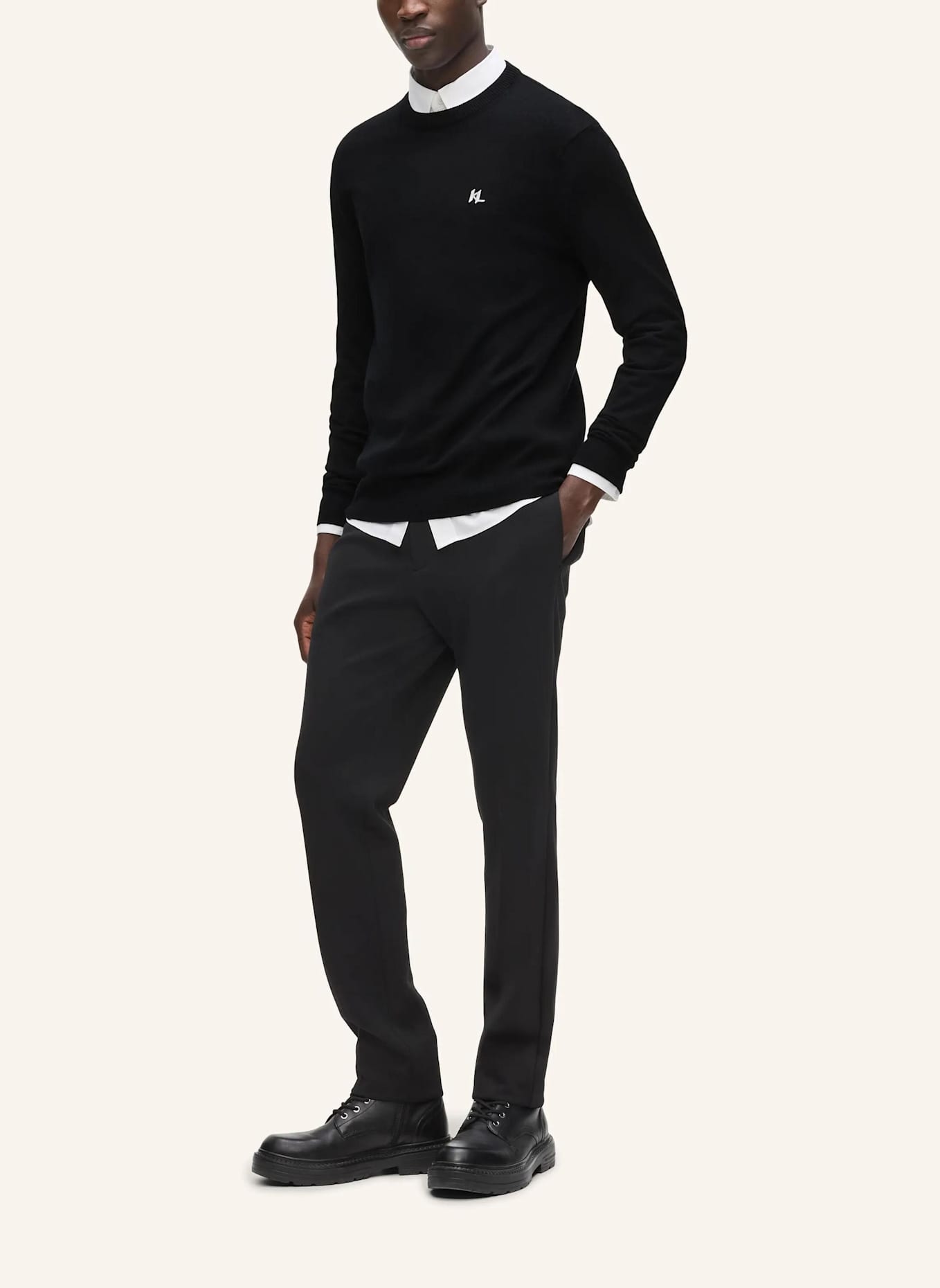 KARL LAGERFELD Sweatshirt: SCHWARZ