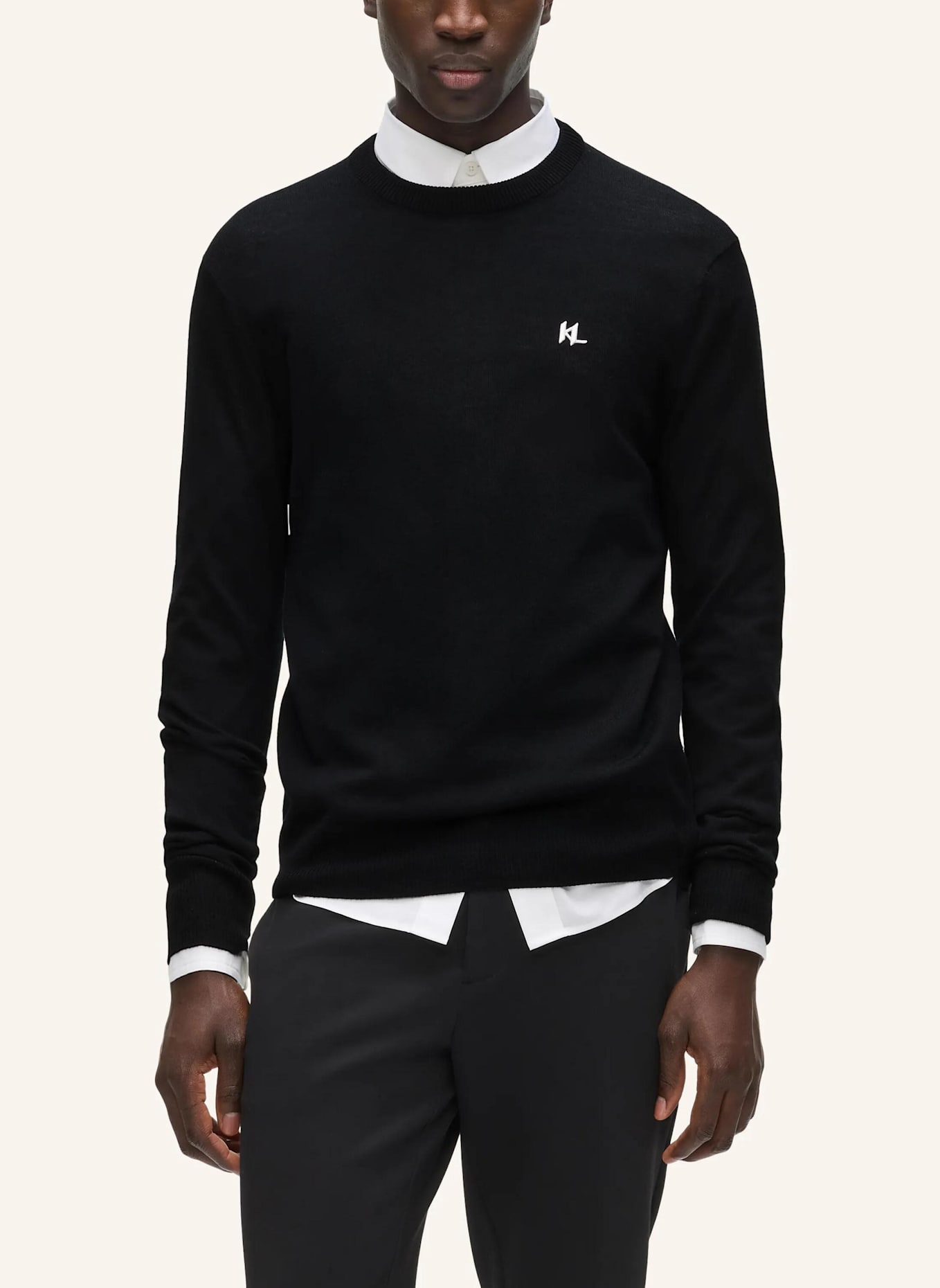 KARL LAGERFELD Sweatshirt: SCHWARZ