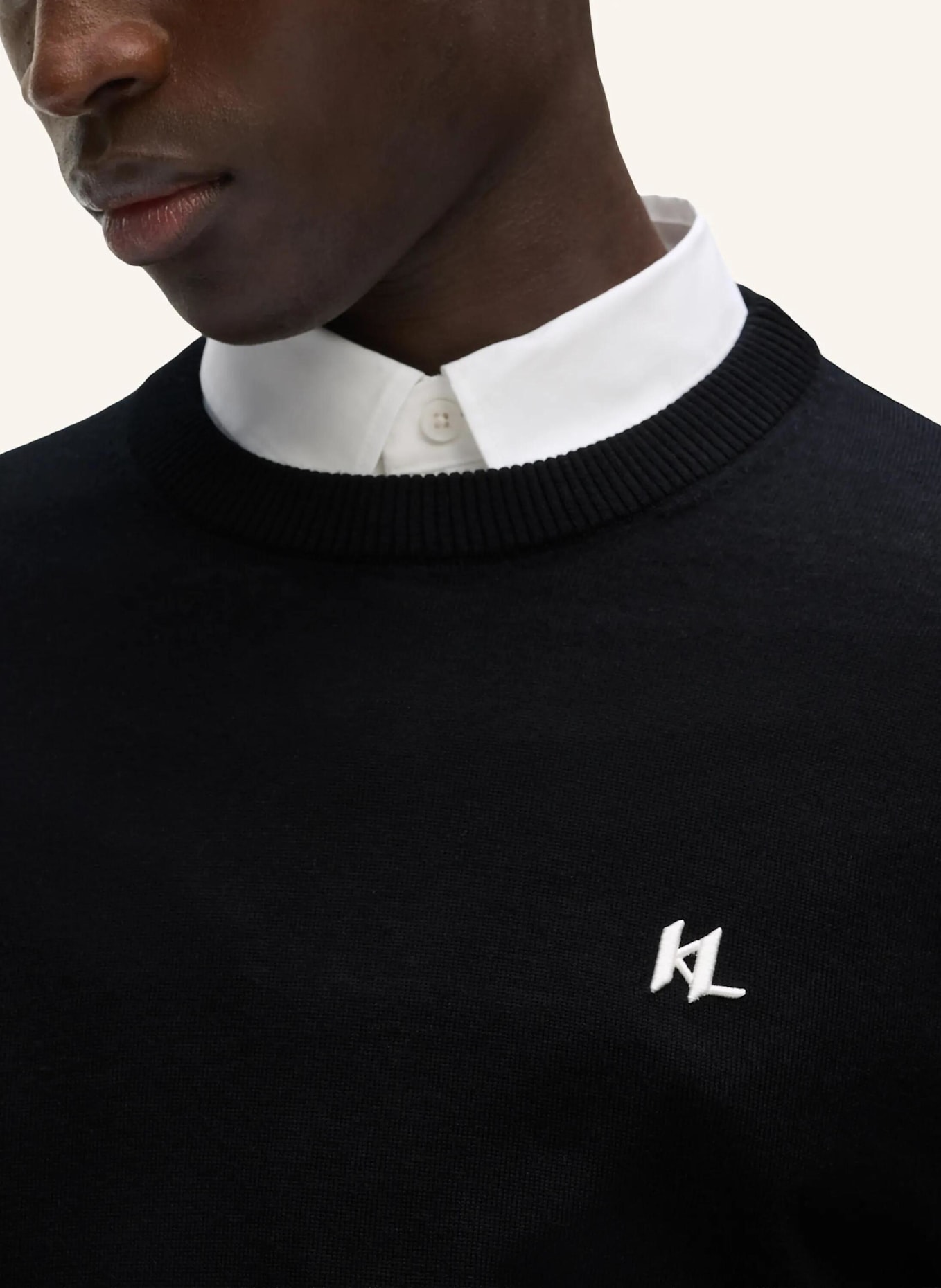 KARL LAGERFELD Sweatshirt: SCHWARZ