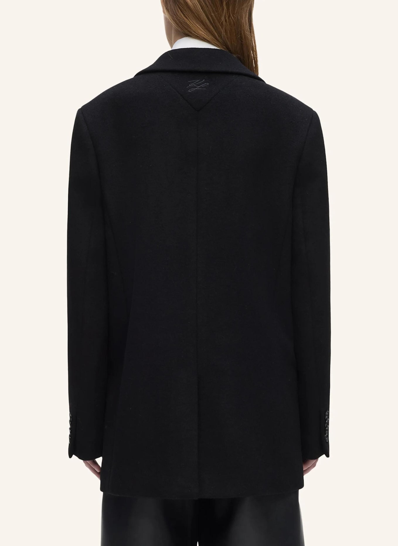 KARL LAGERFELD Mantel: SCHWARZ