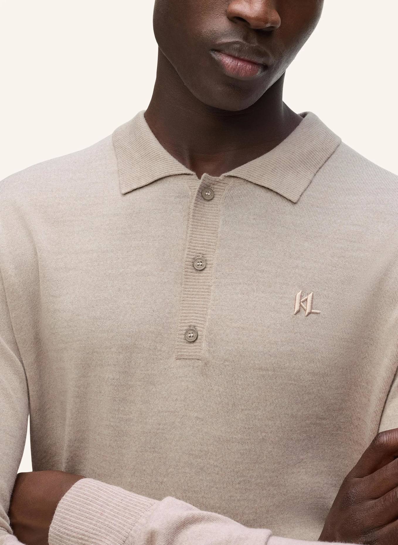 KARL LAGERFELD Poloshirt: GELB