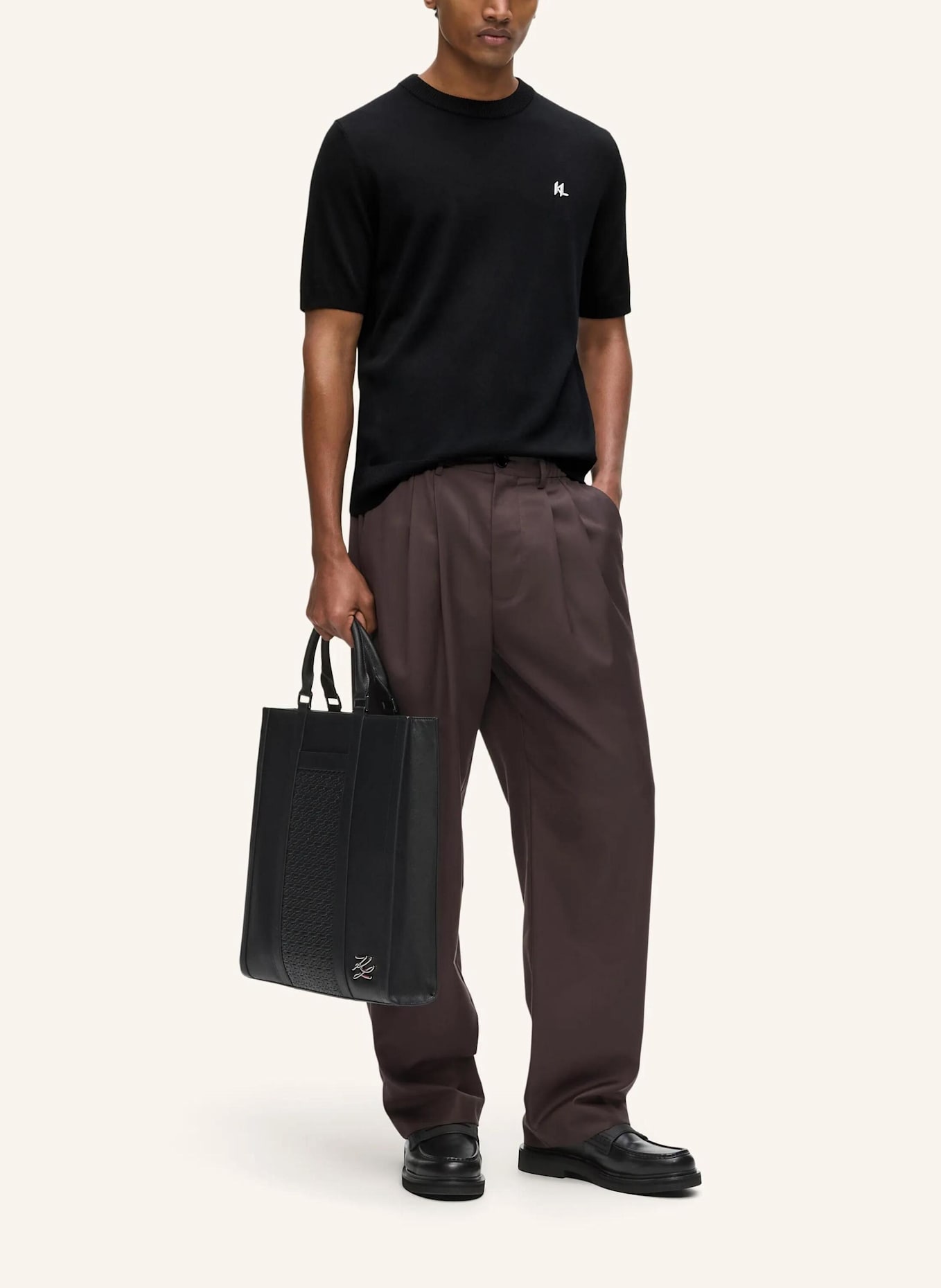 KARL LAGERFELD Sweatshirt: SCHWARZ