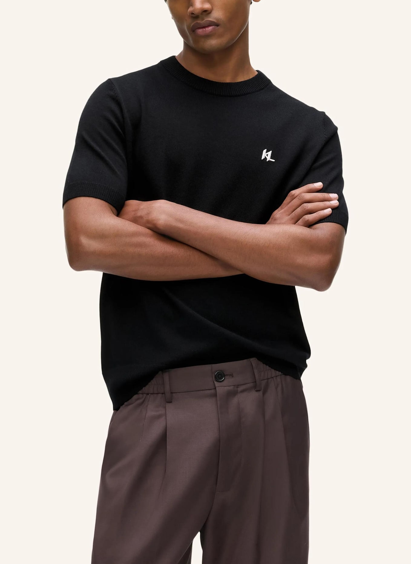 KARL LAGERFELD Sweatshirt: SCHWARZ