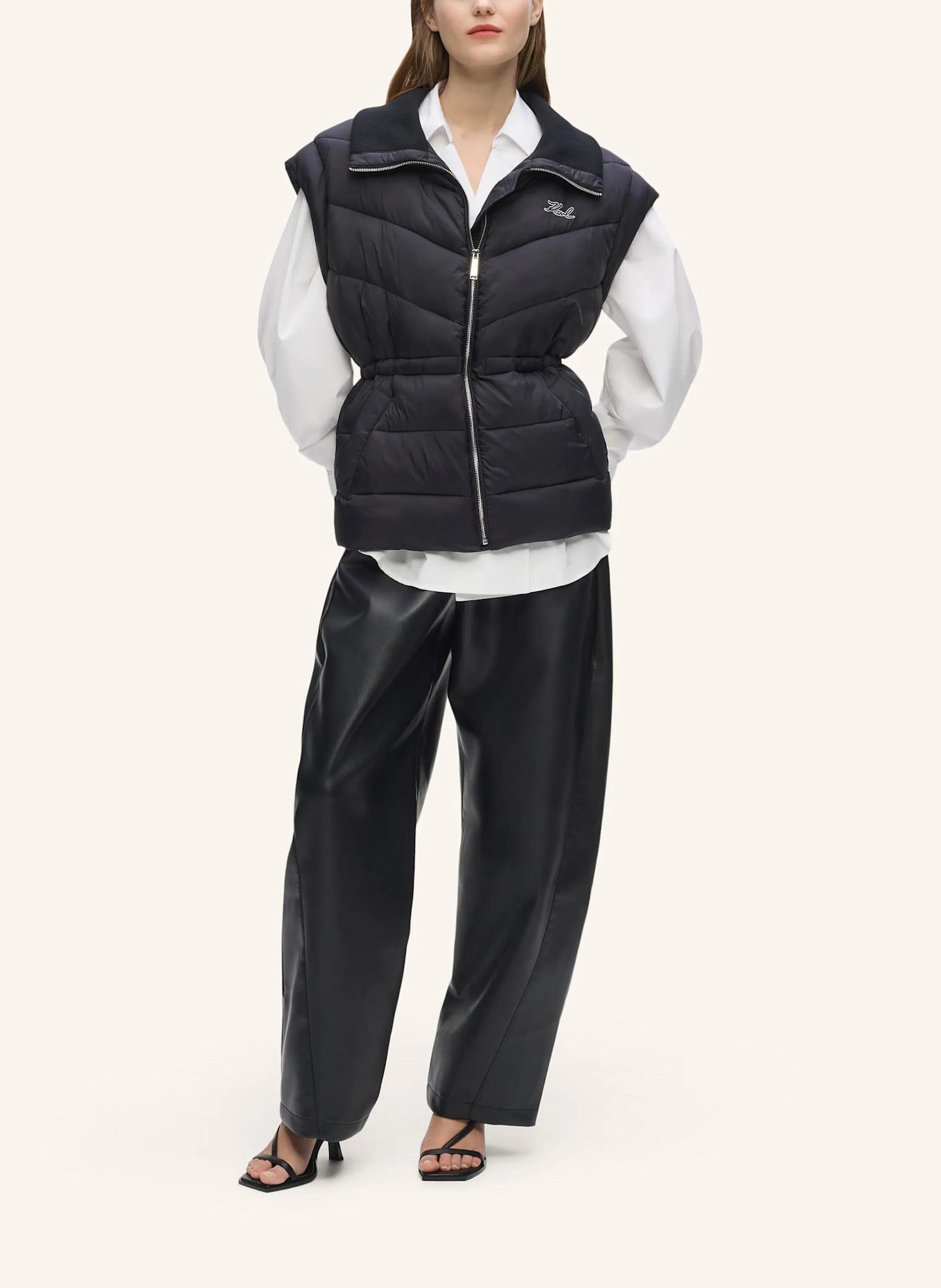 KARL LAGERFELD Mantel: SCHWARZ