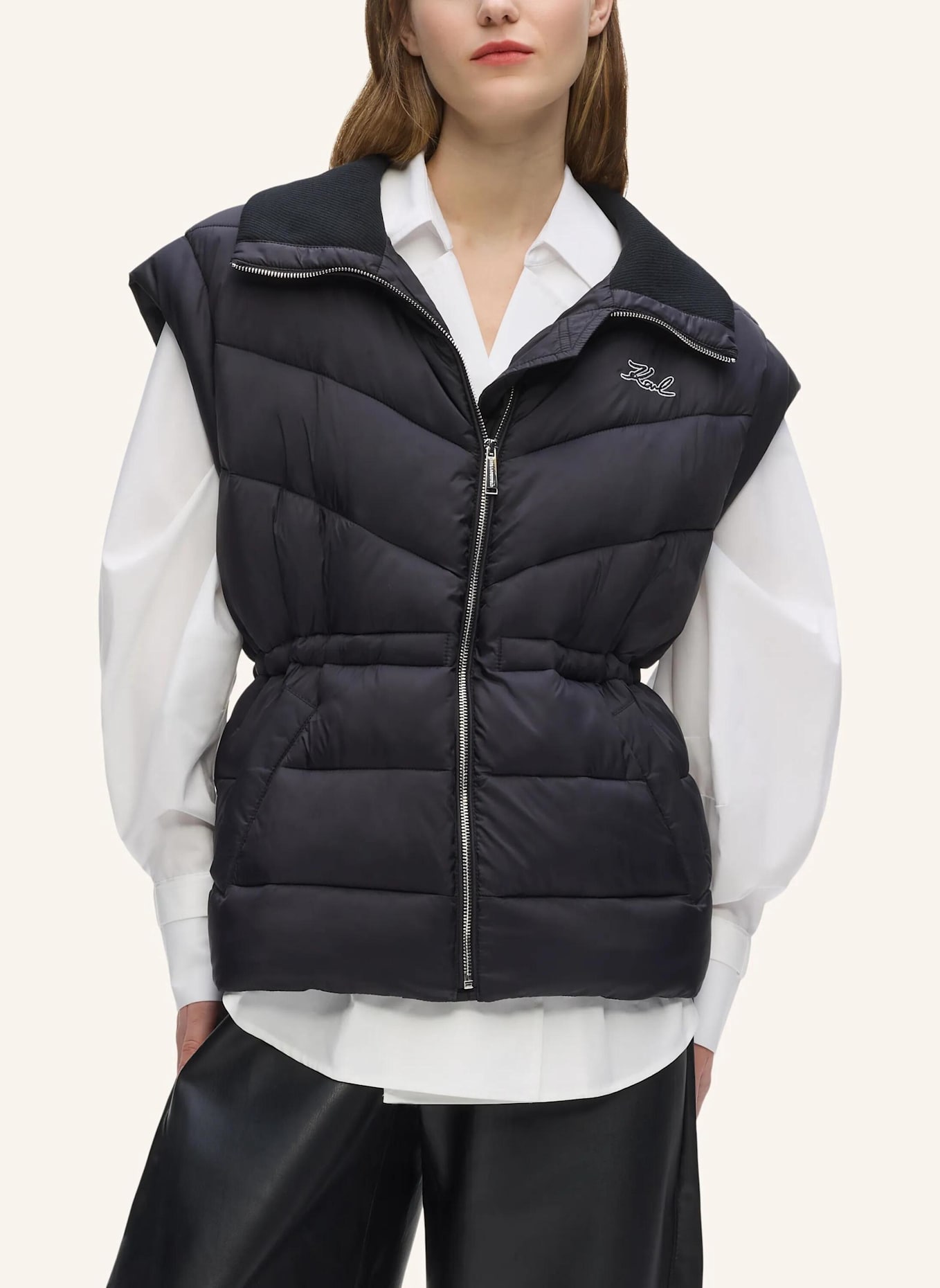 KARL LAGERFELD Mantel: SCHWARZ