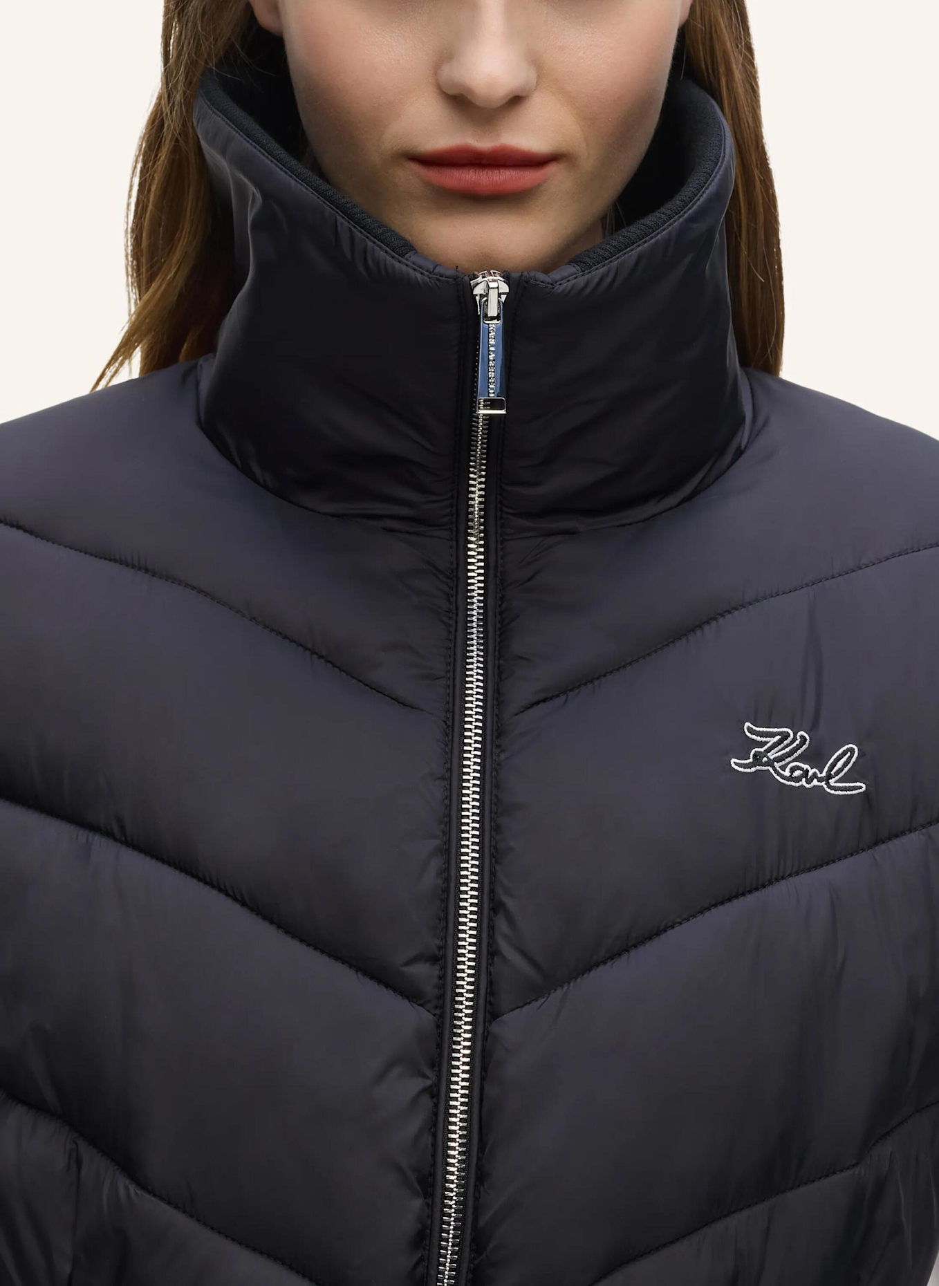 KARL LAGERFELD Mantel: SCHWARZ
