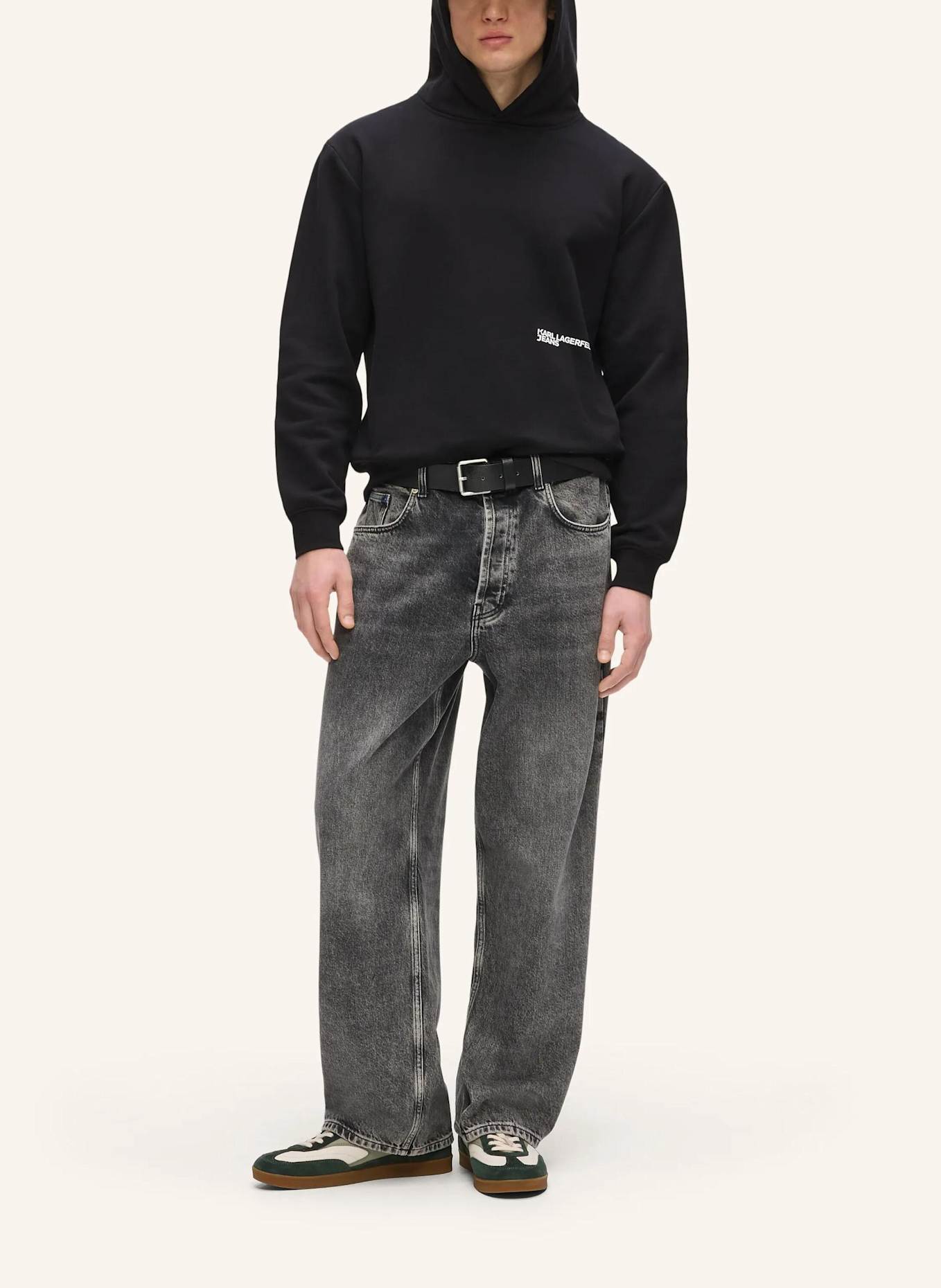 KARL LAGERFELD JEANS Hoodie: SCHWARZ