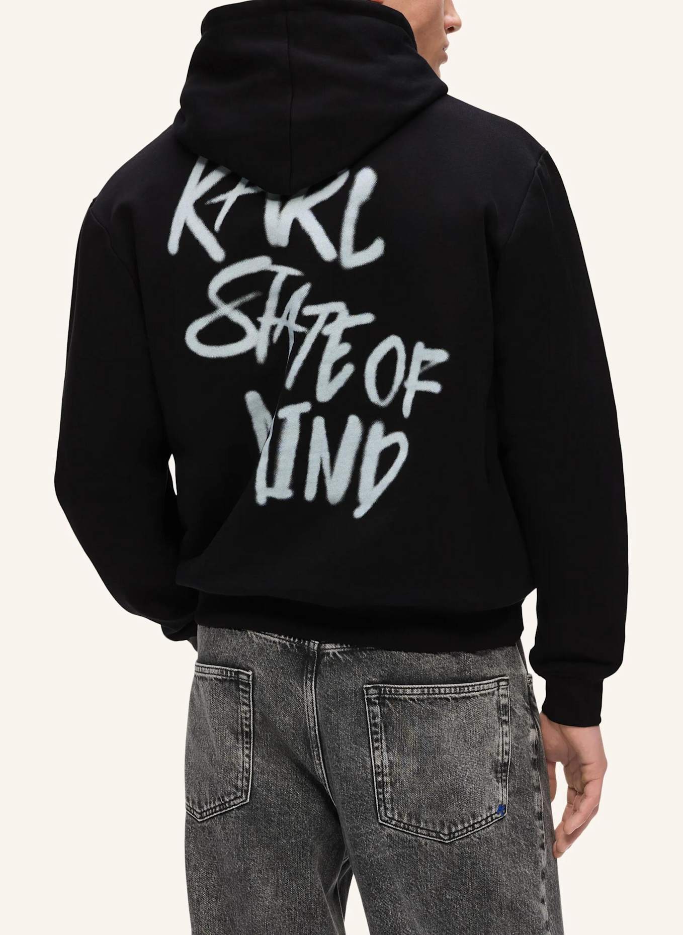 KARL LAGERFELD JEANS Hoodie: SCHWARZ