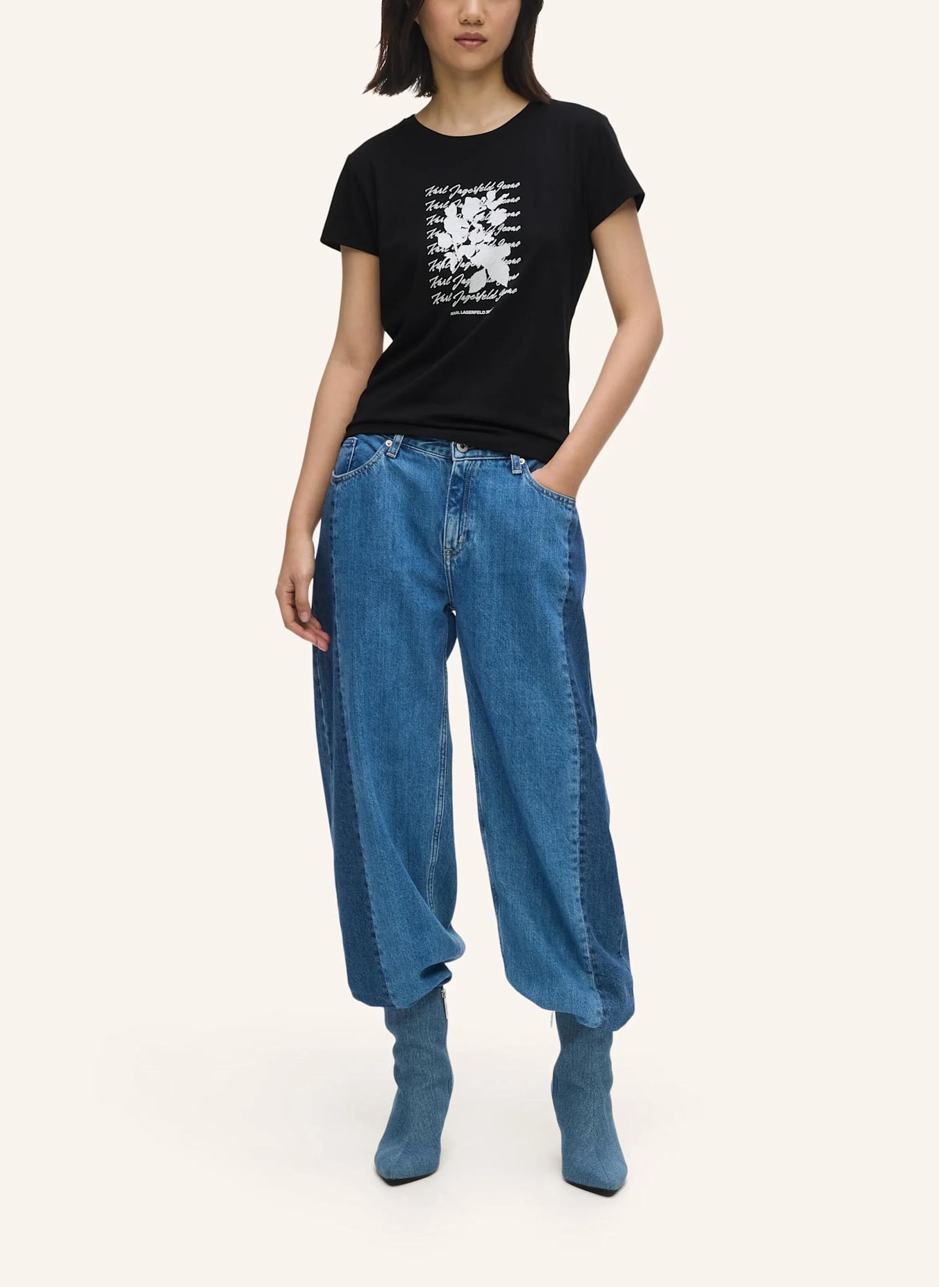 KARL LAGERFELD JEANS T-shirt: SCHWARZ