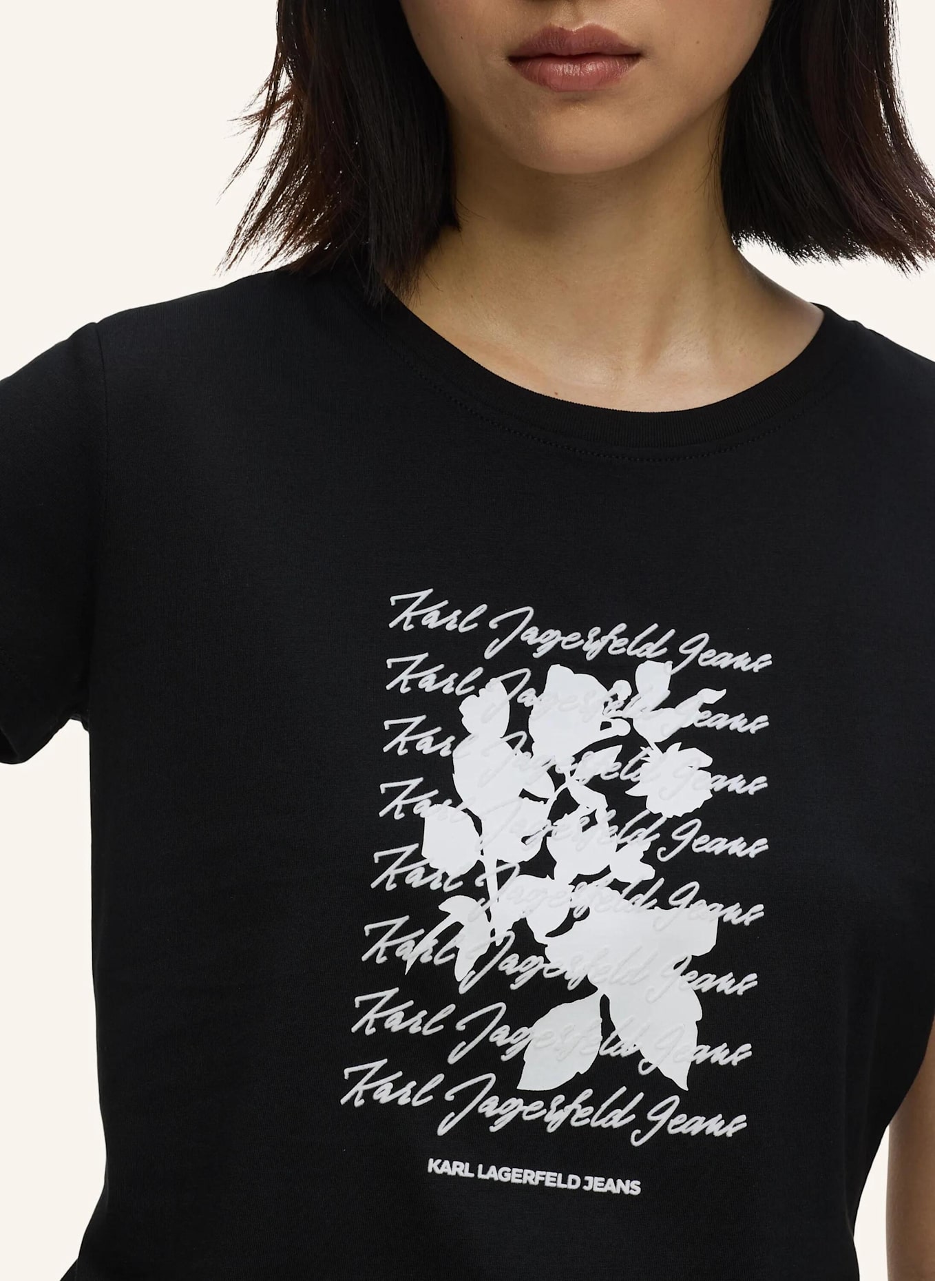 KARL LAGERFELD JEANS T-shirt: SCHWARZ