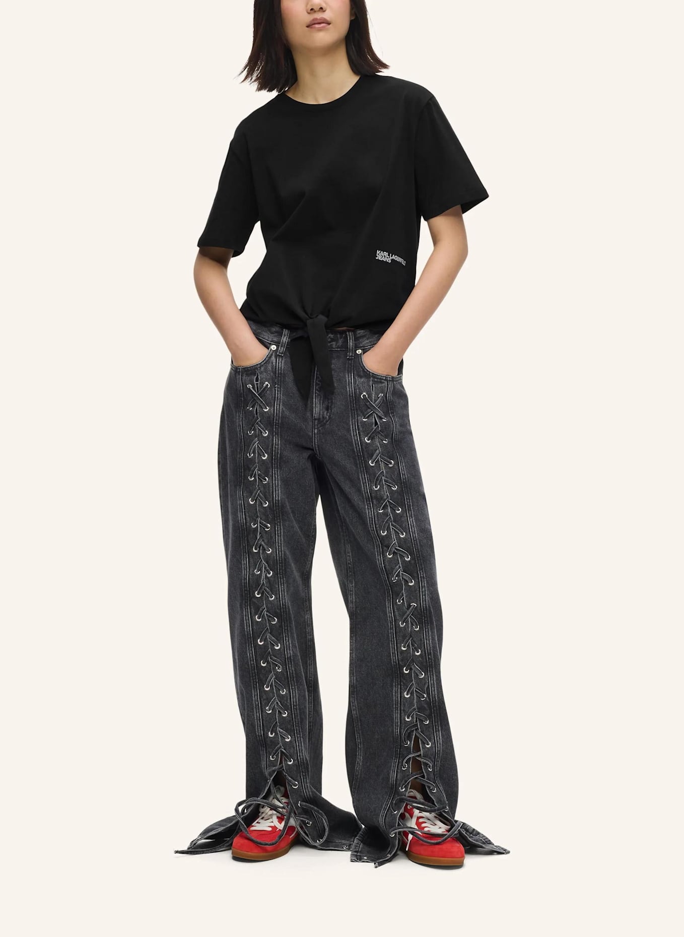 KARL LAGERFELD JEANS T-shirt: SCHWARZ