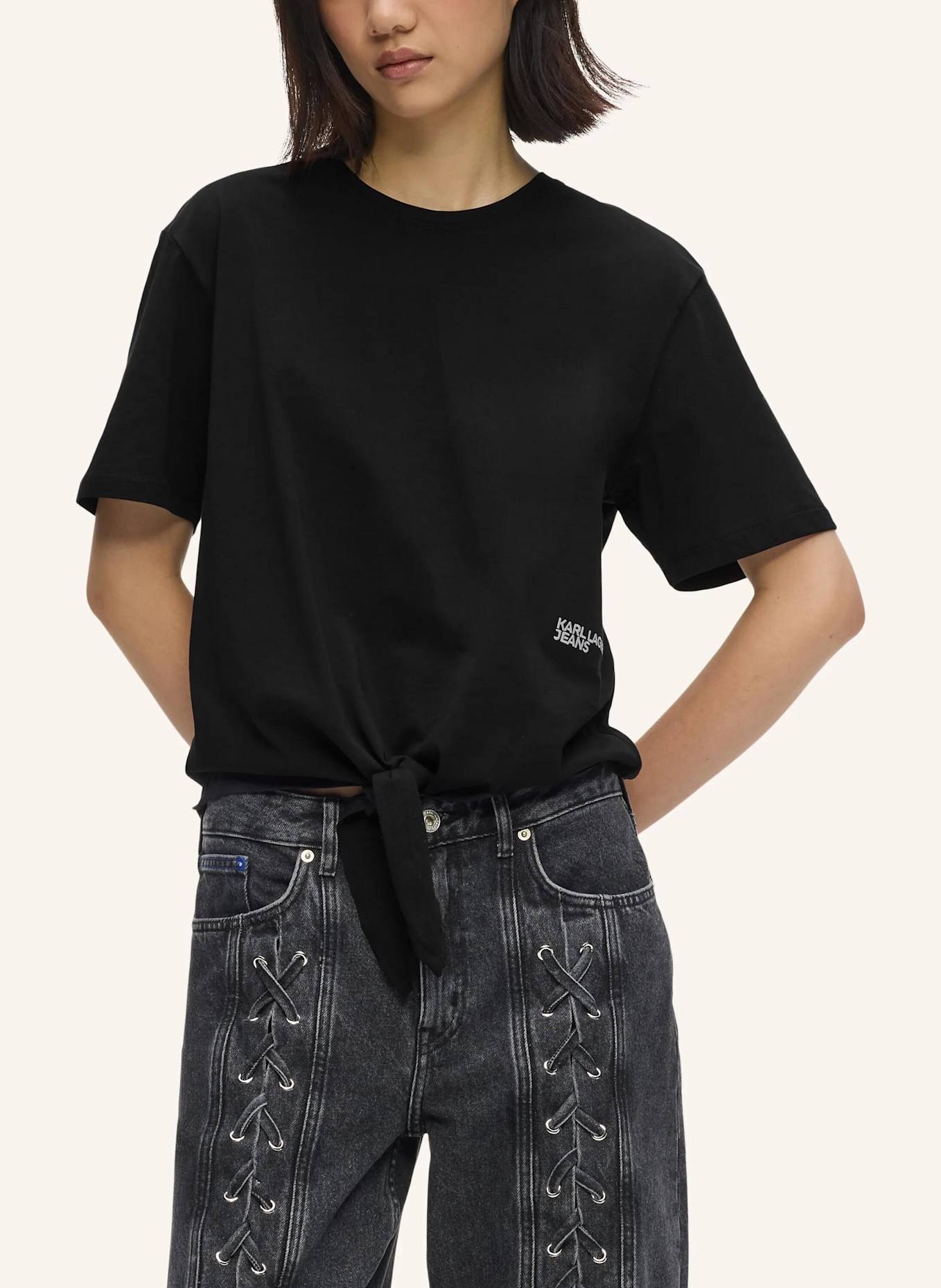KARL LAGERFELD JEANS T-shirt: SCHWARZ