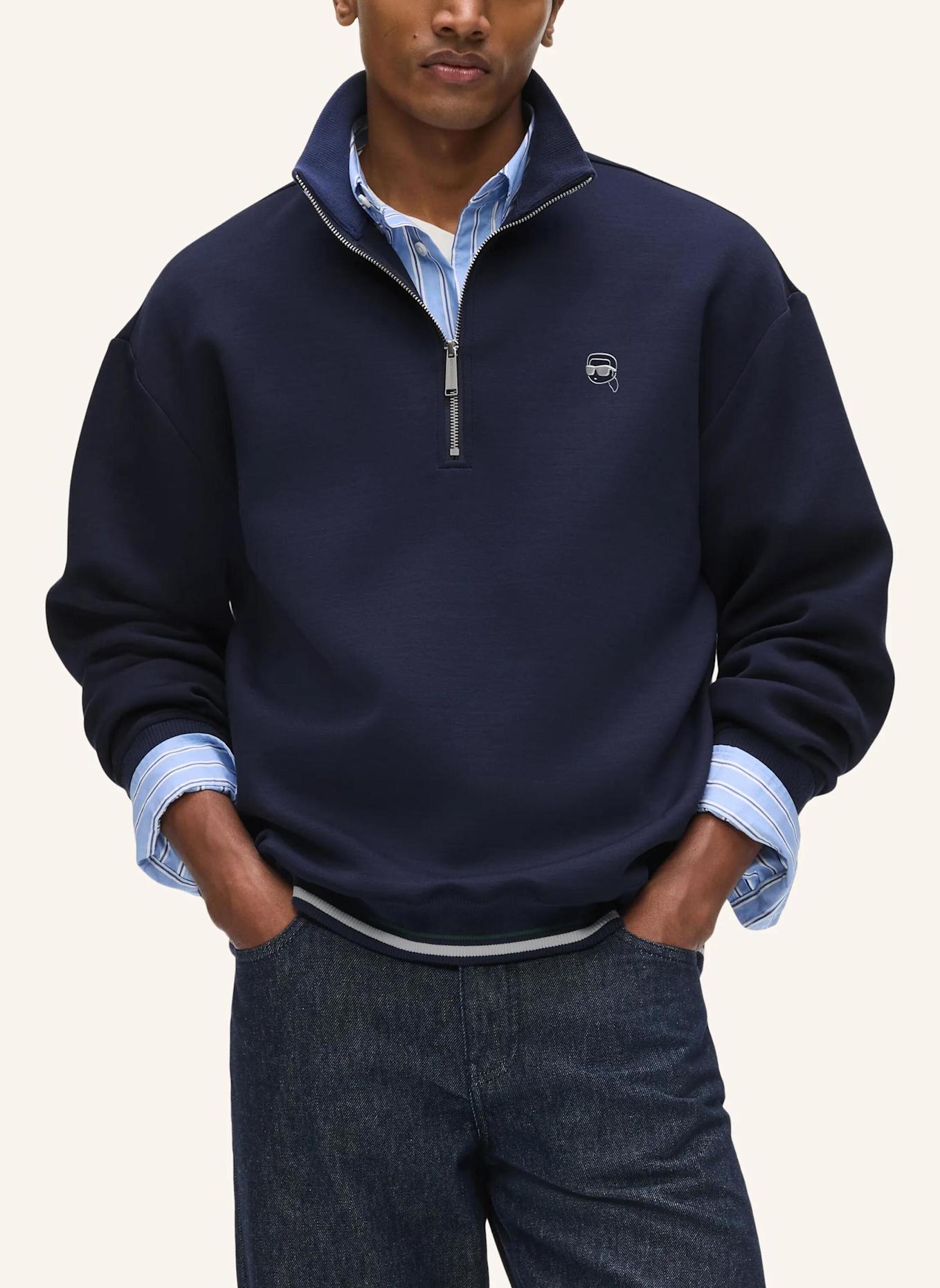 KARL LAGERFELD Sweatshirt: DUNKELBLAU