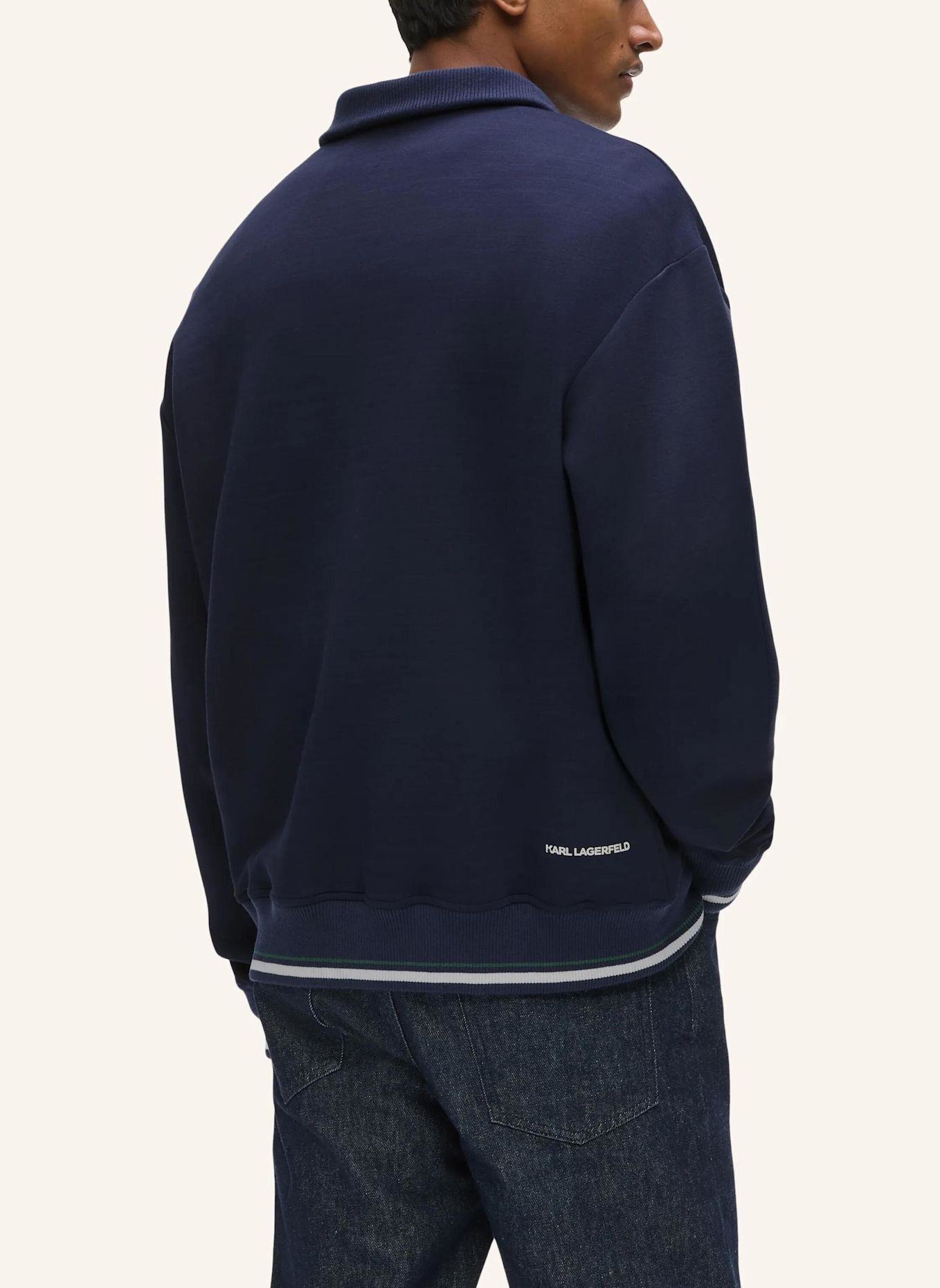 KARL LAGERFELD Sweatshirt: DUNKELBLAU
