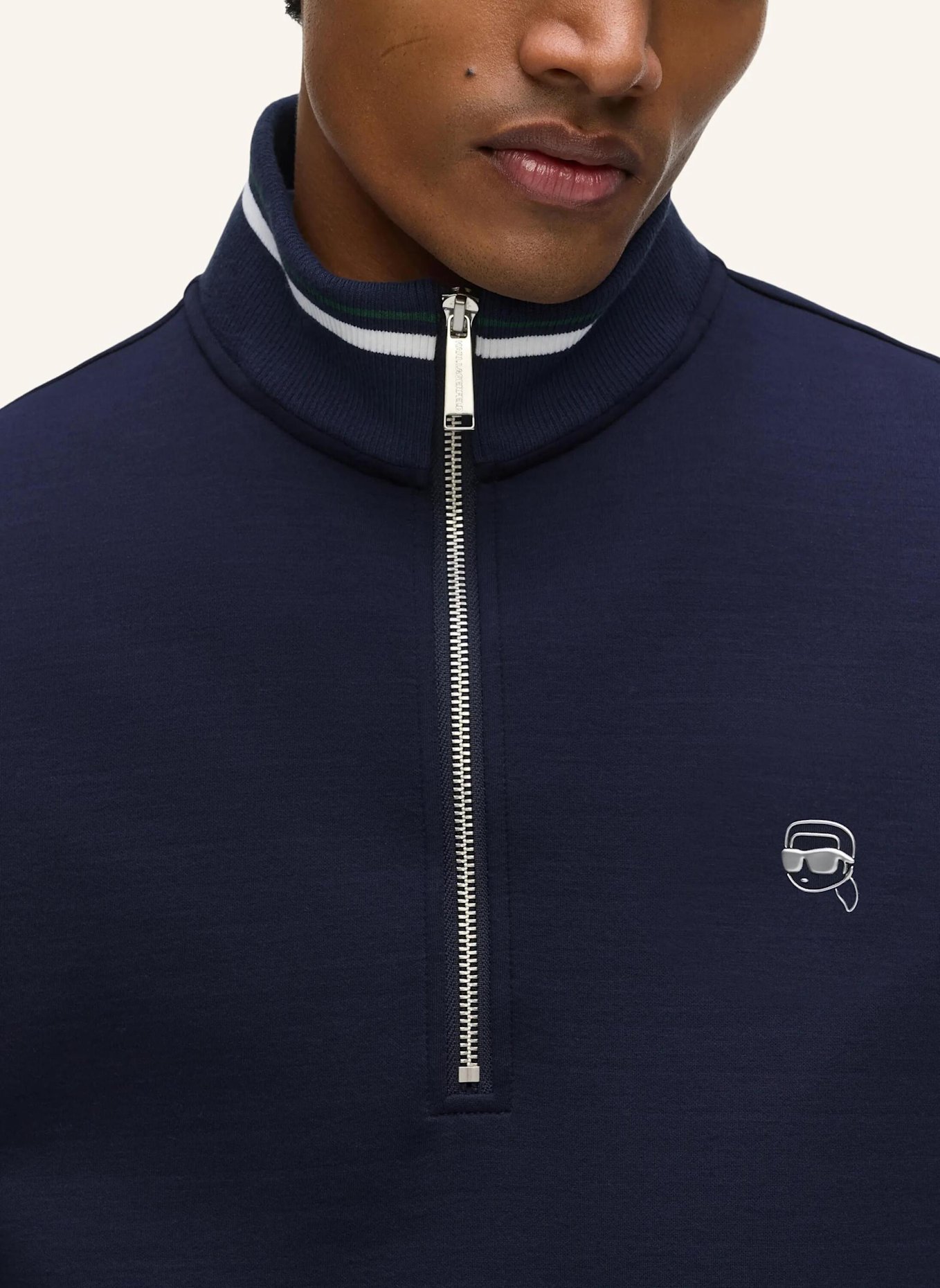 KARL LAGERFELD Sweatshirt: DUNKELBLAU