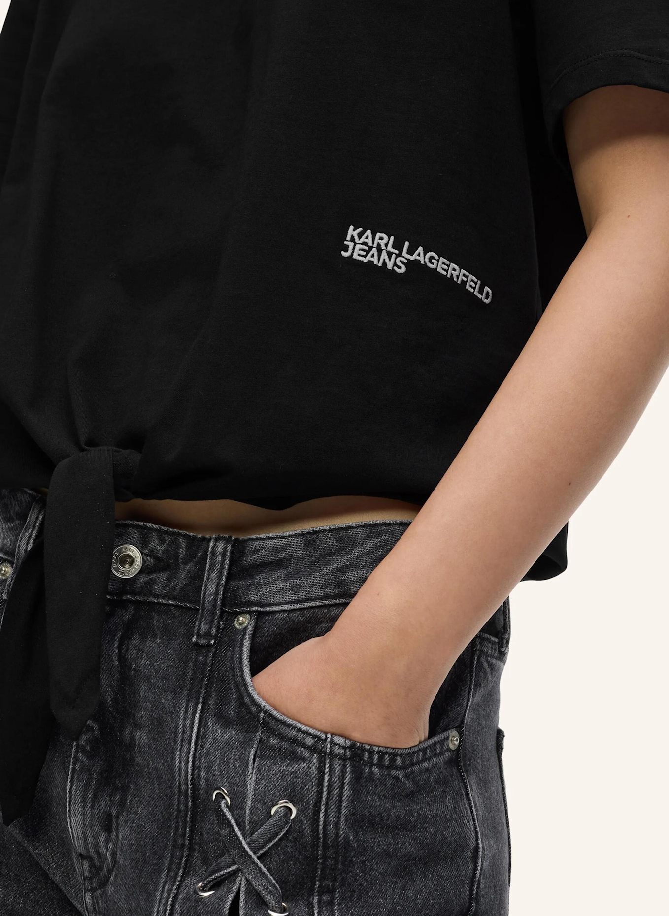 KARL LAGERFELD JEANS T-shirt: SCHWARZ