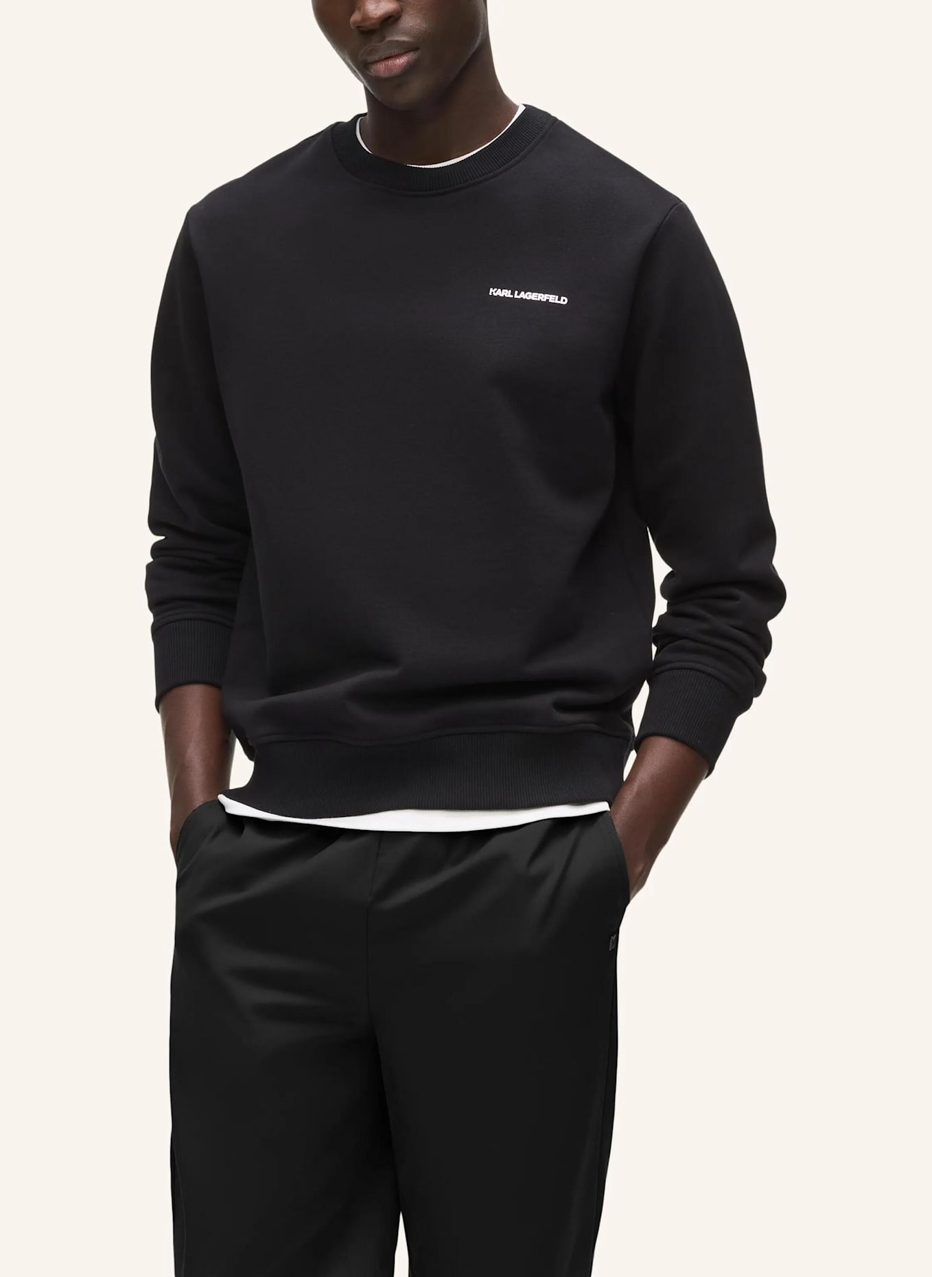 KARL LAGERFELD Sweatshirt: SCHWARZ