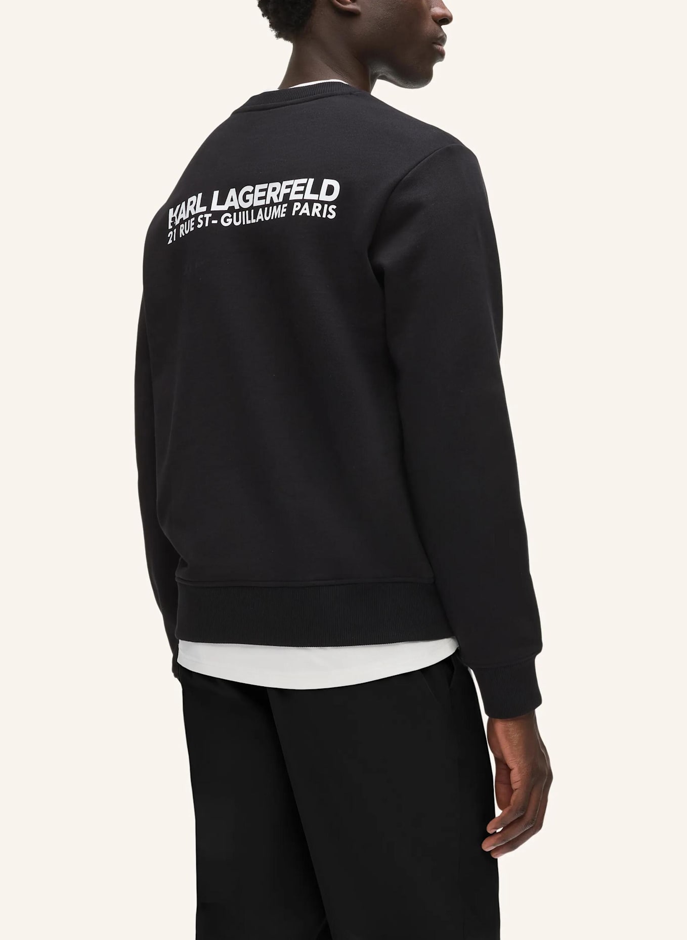 KARL LAGERFELD Sweatshirt: SCHWARZ