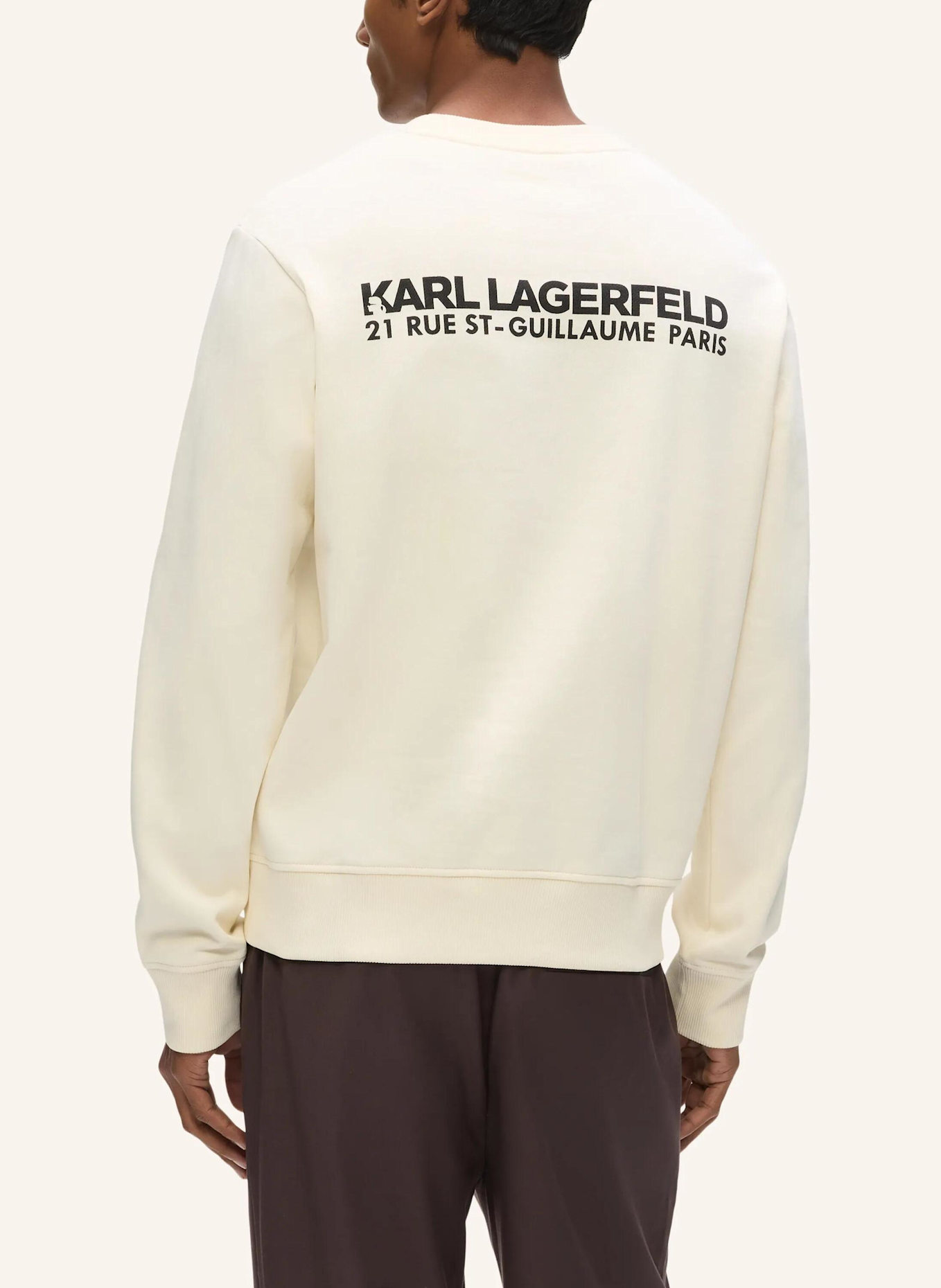 KARL LAGERFELD Sweatshirt: BEIGE