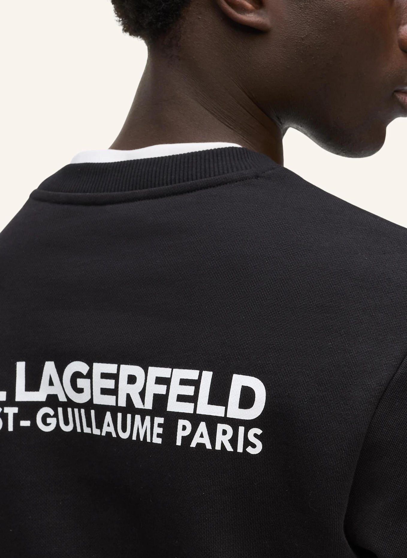 KARL LAGERFELD Sweatshirt: SCHWARZ