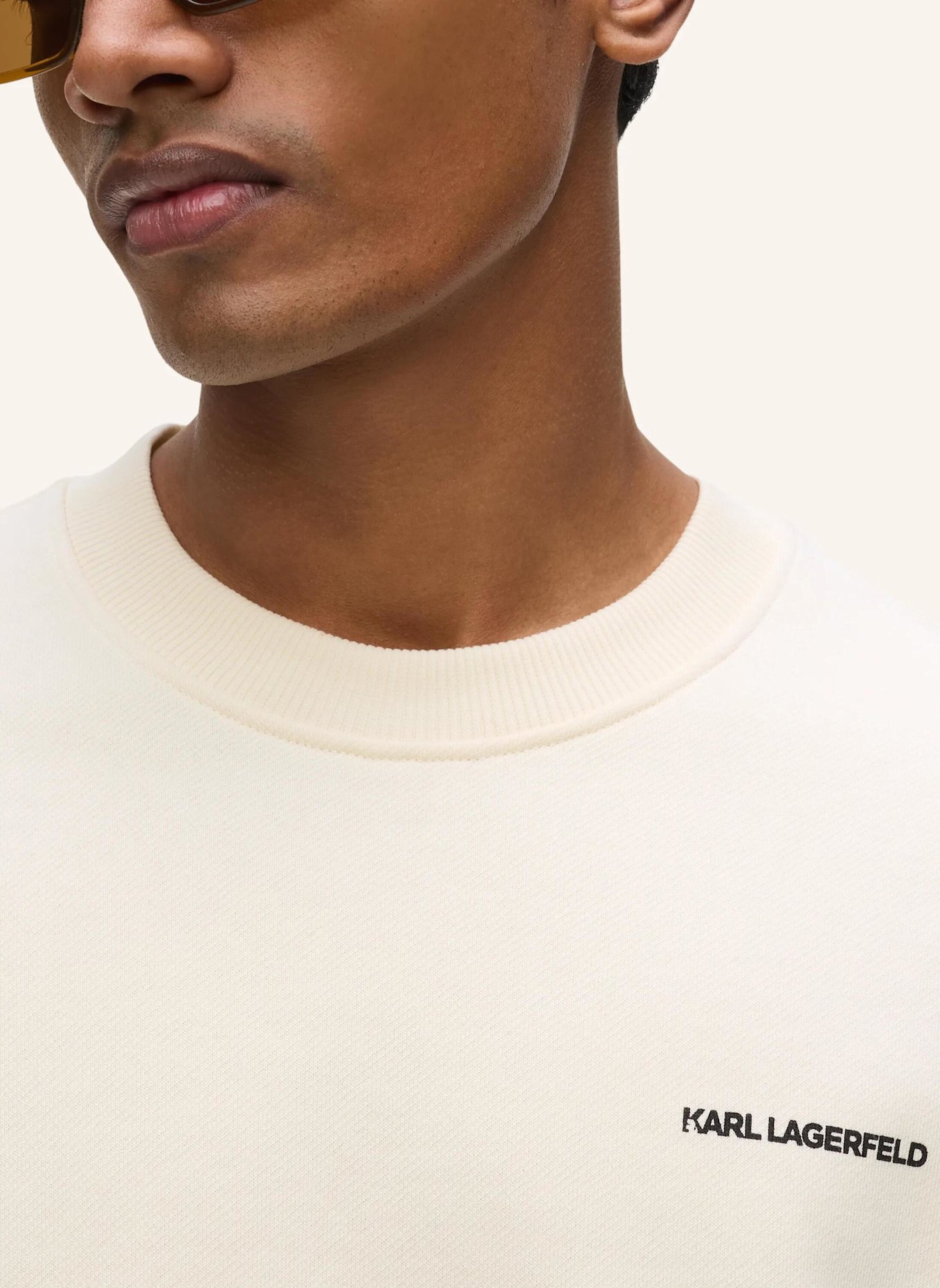 KARL LAGERFELD Sweatshirt: BEIGE