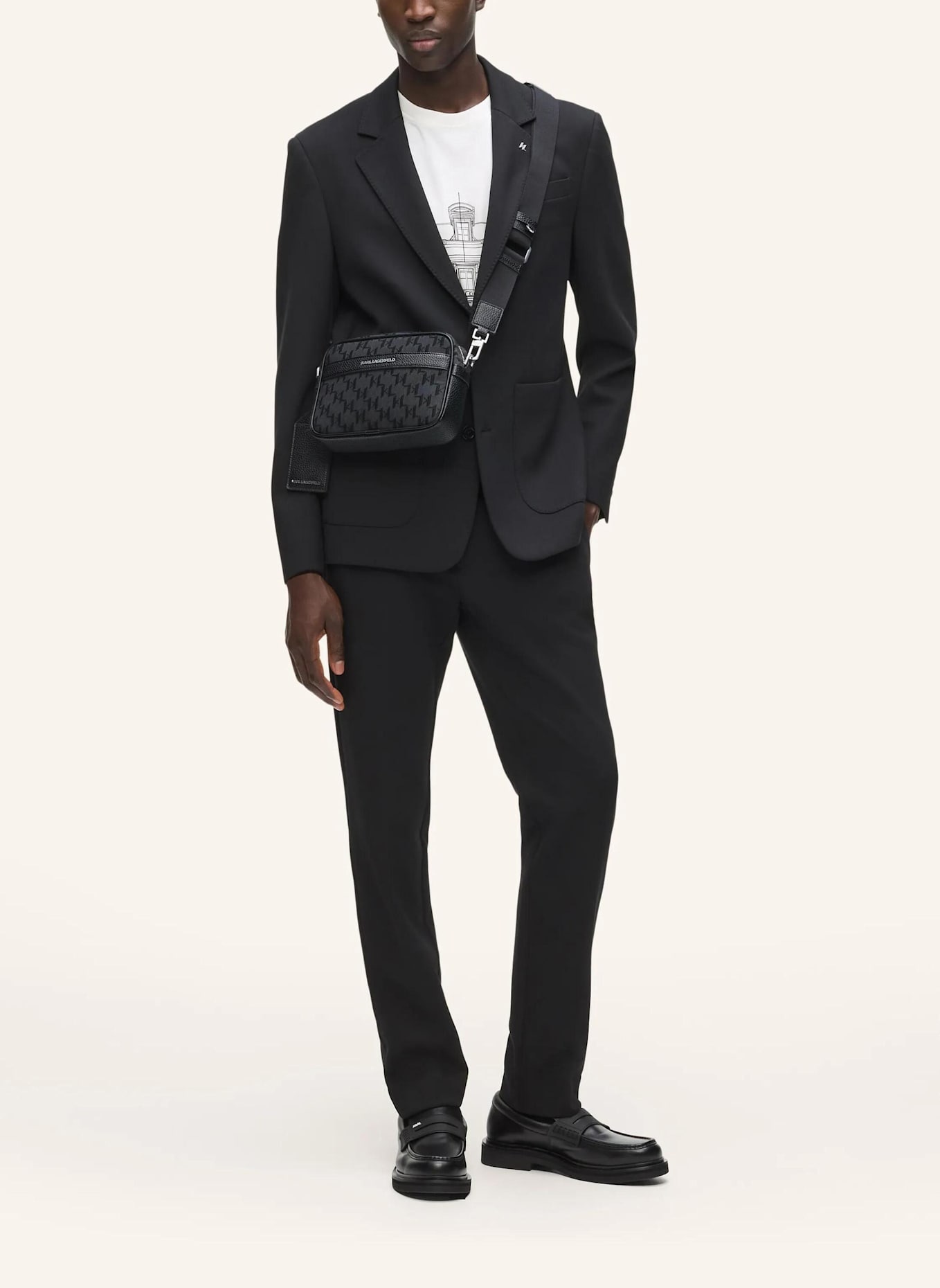 KARL LAGERFELD Umhängetasche: SCHWARZ