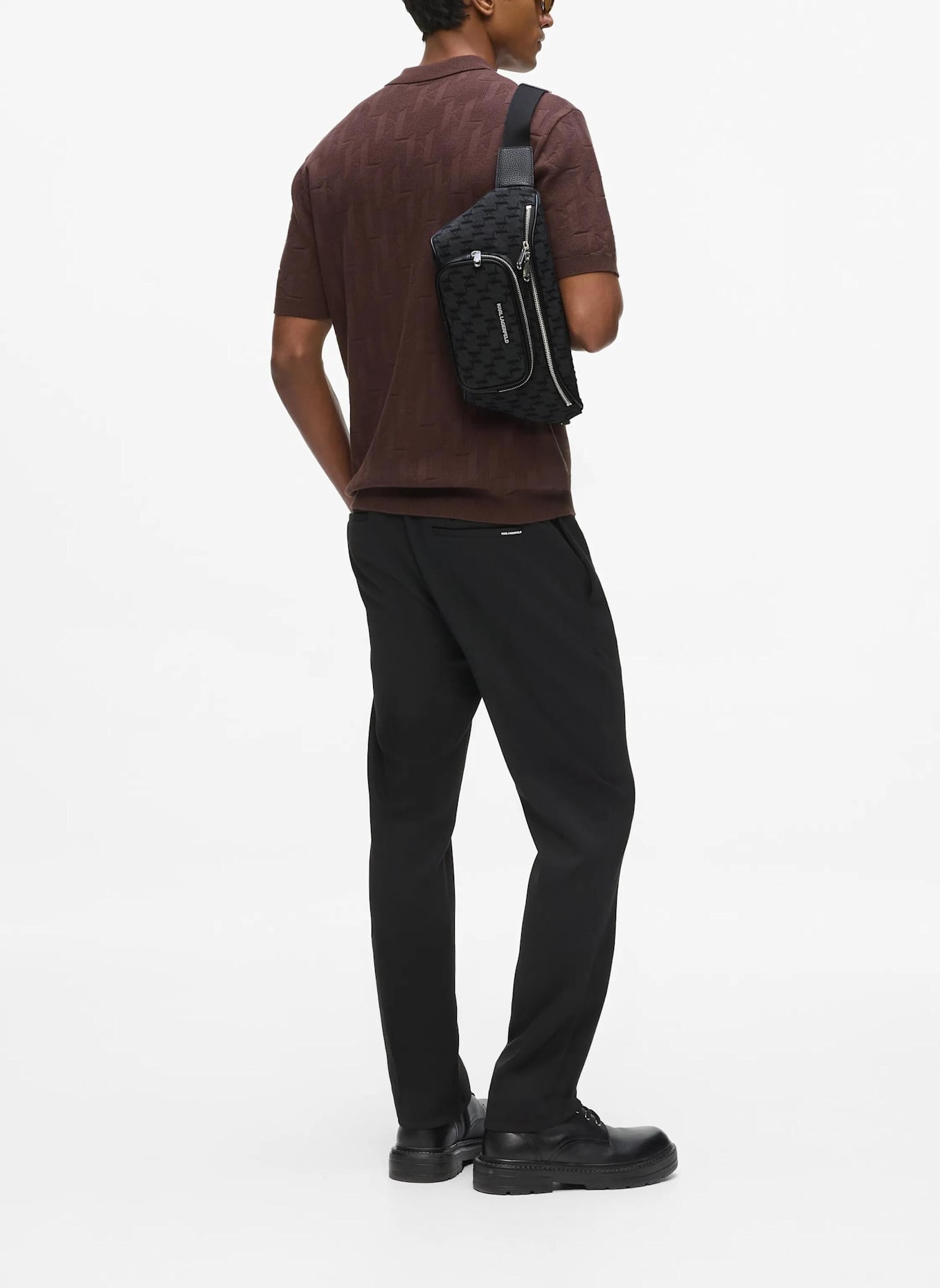 KARL LAGERFELD Gürteltasche: SCHWARZ