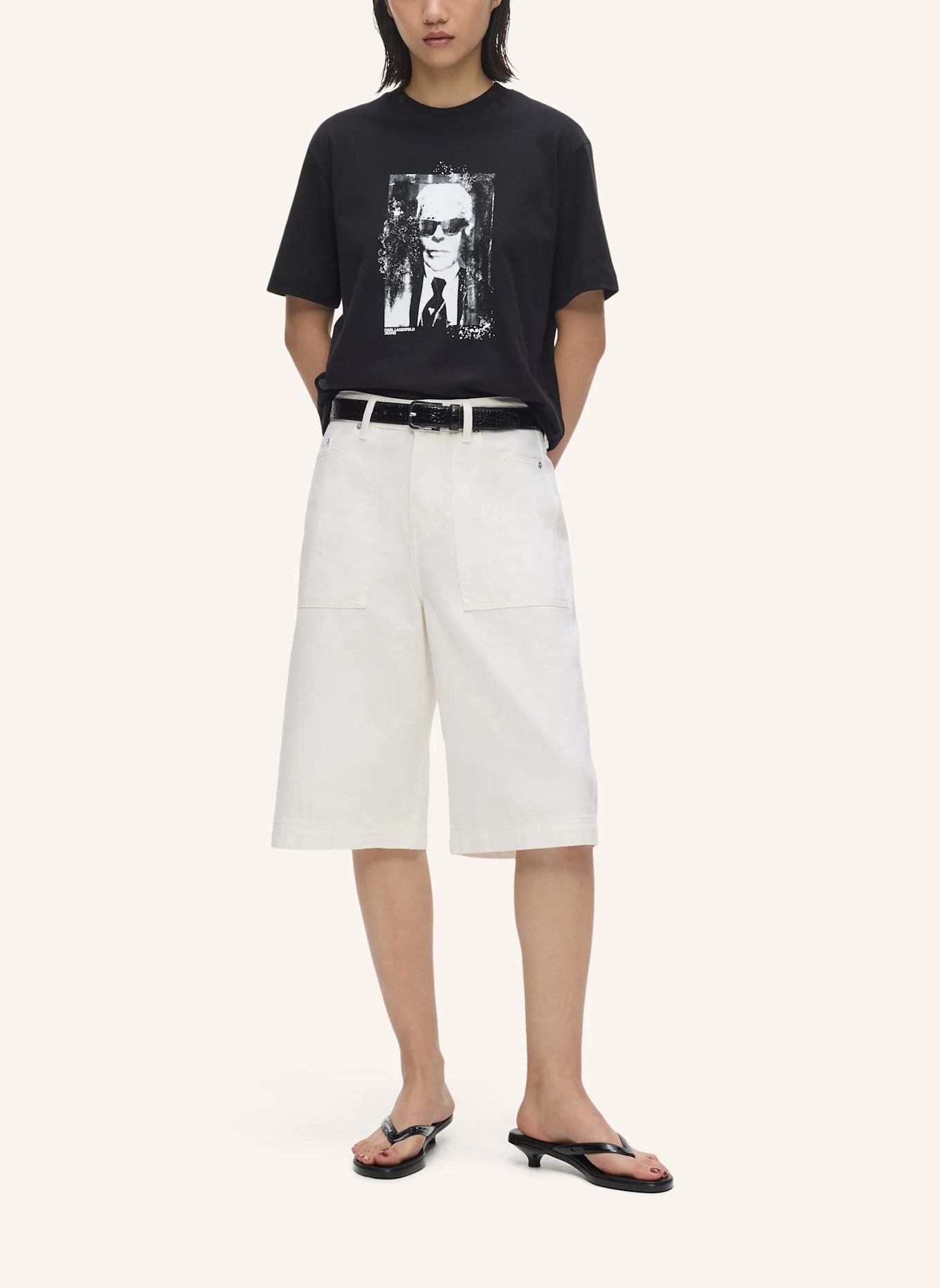 KARL LAGERFELD JEANS T-shirt: SCHWARZ