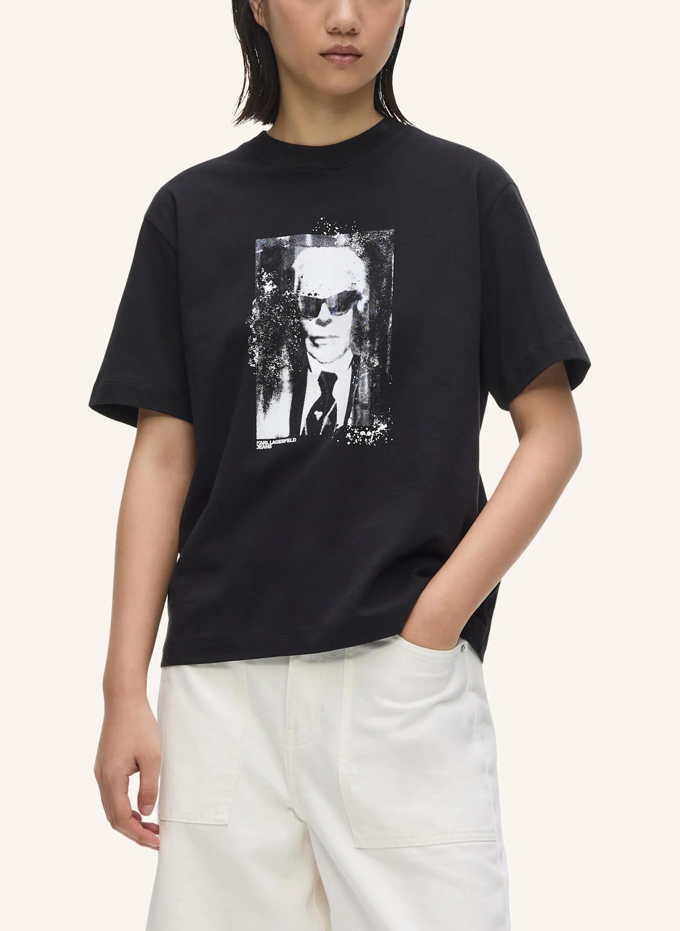 KARL LAGERFELD JEANS T-shirt: SCHWARZ