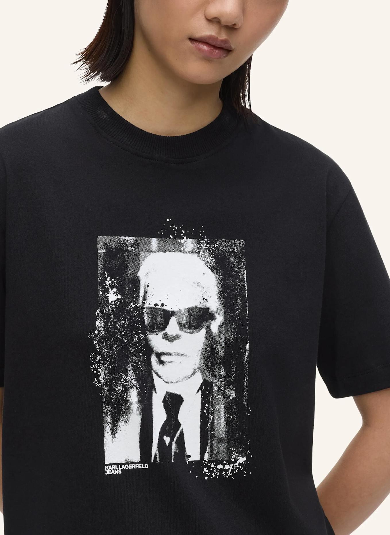 KARL LAGERFELD JEANS T-shirt: SCHWARZ