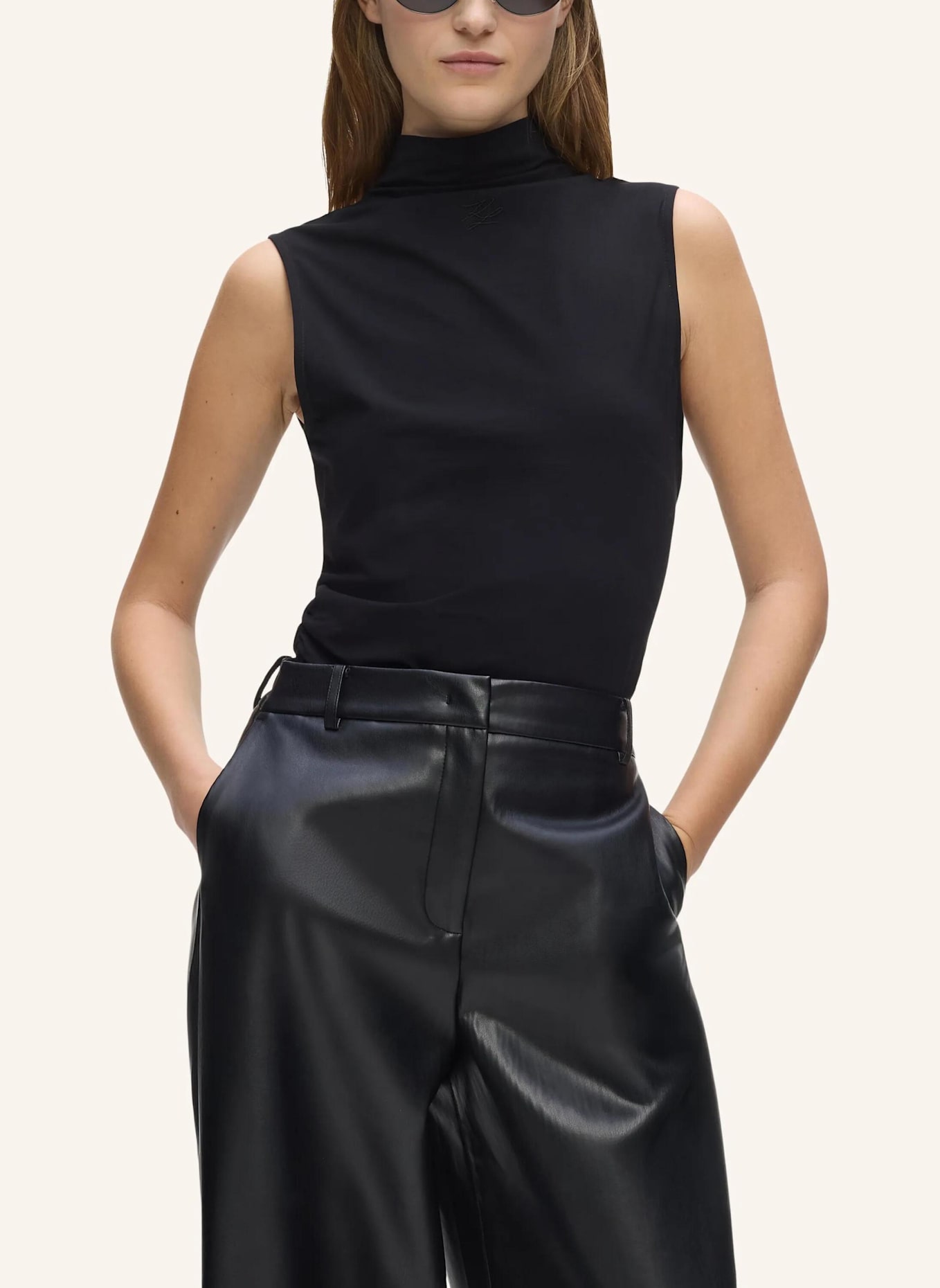 KARL LAGERFELD Unterhemd: SCHWARZ