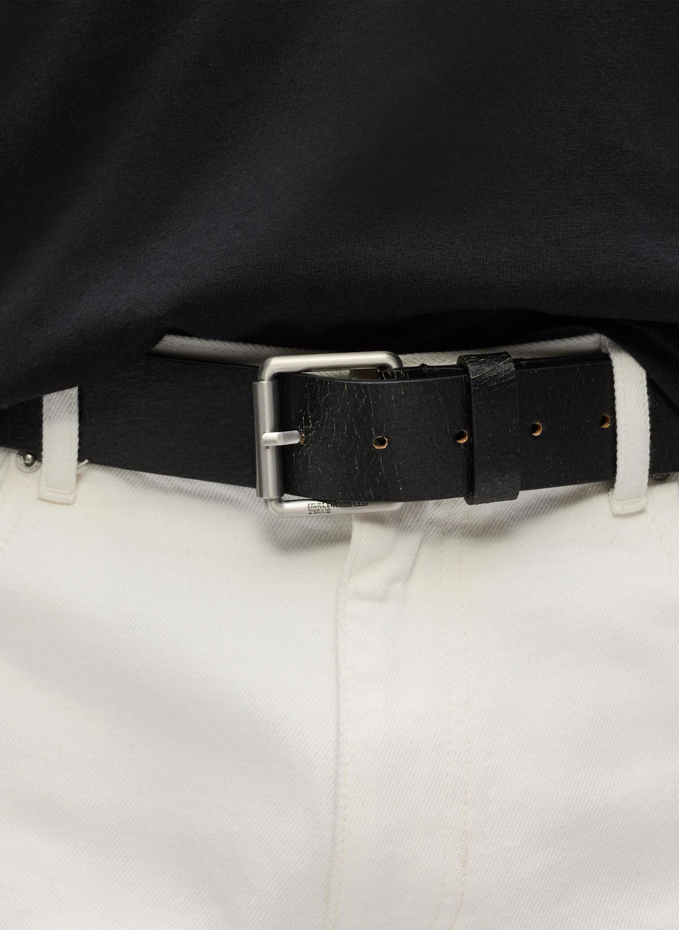 KARL LAGERFELD JEANS Gürtel: SCHWARZ